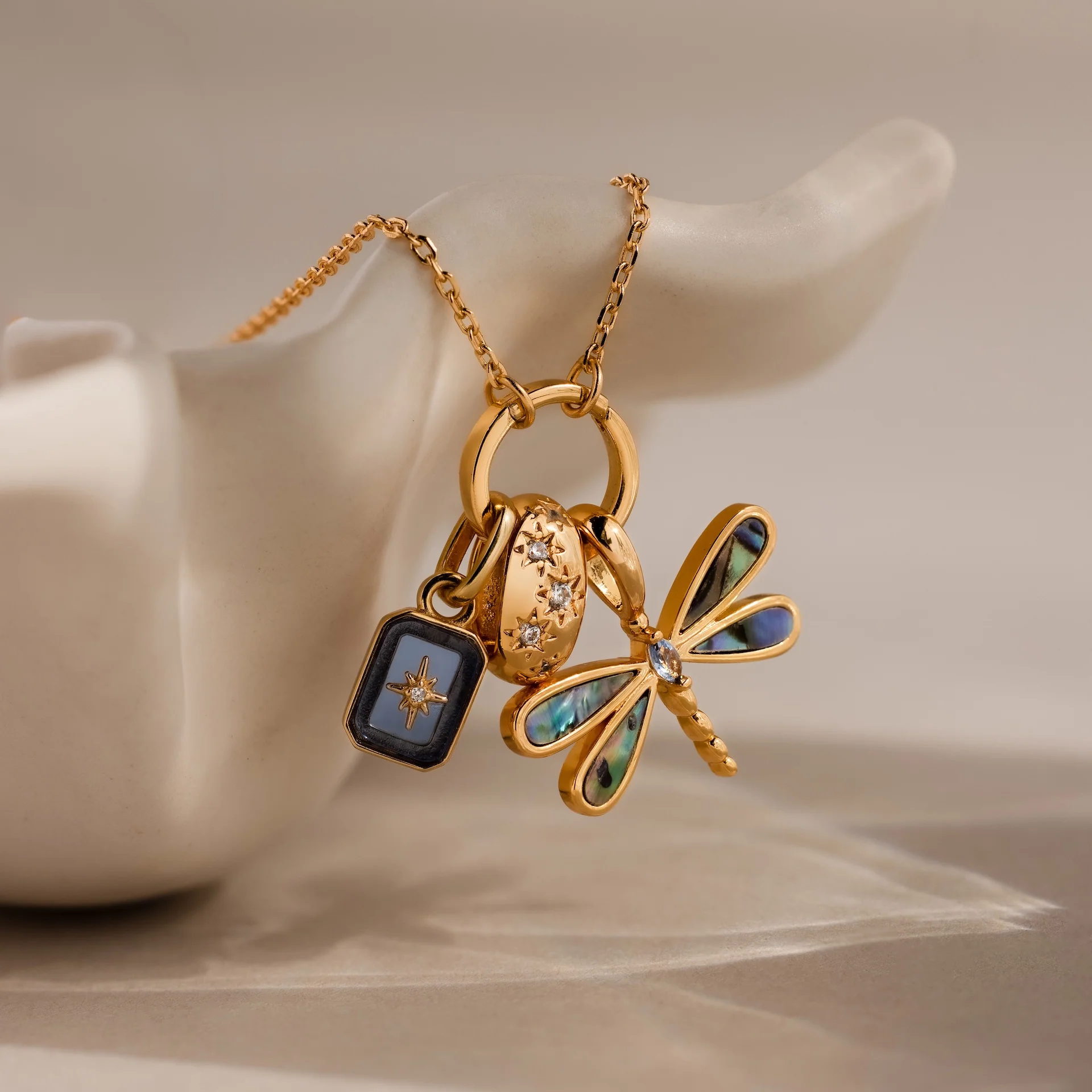 Abalone Dragonfly Charm - Image 7