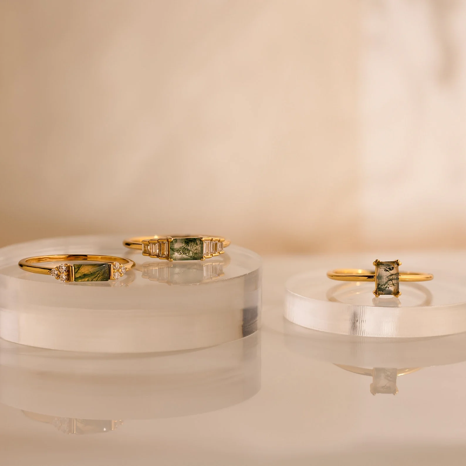 Agate Baguette Ring - Image 7
