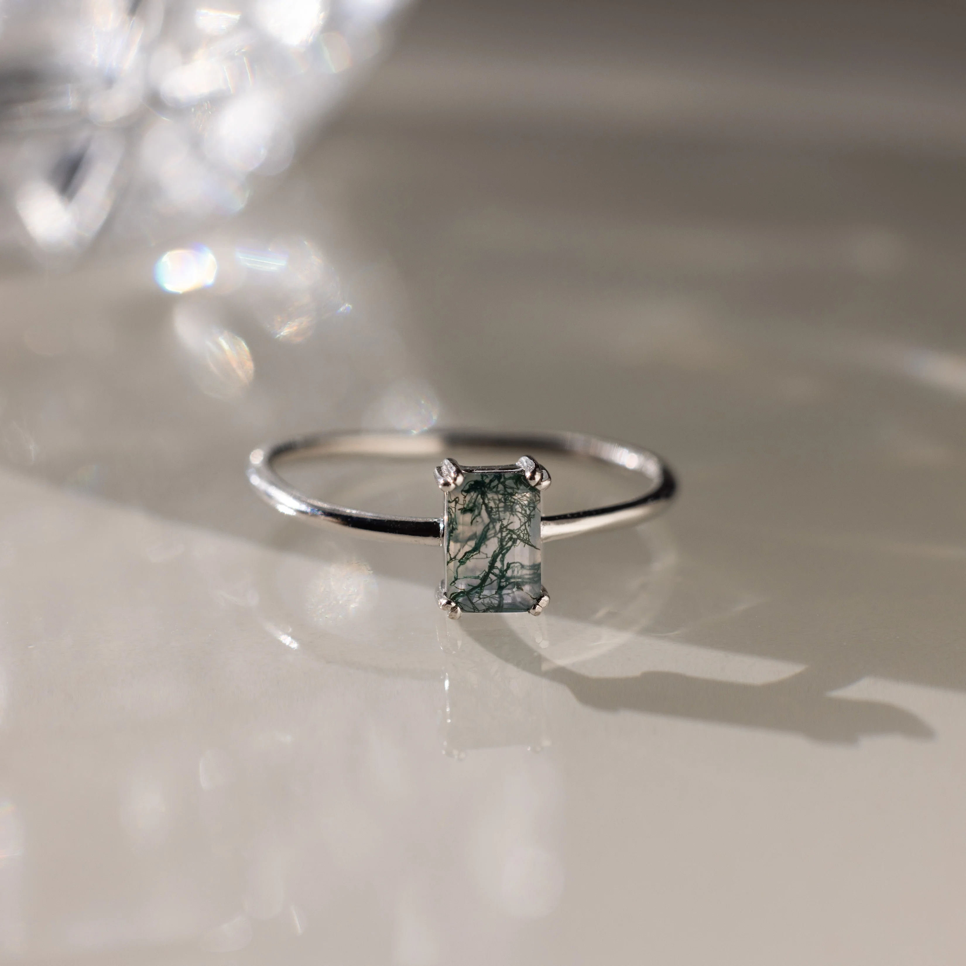 Agate Emerald Ring - Image 2