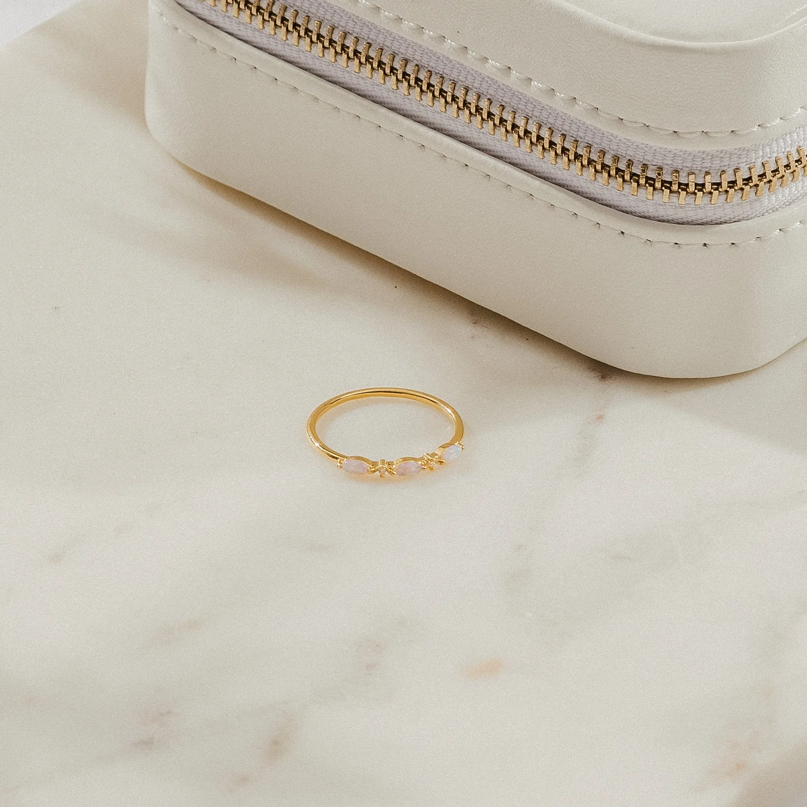 Alessia Trio Opal Ring - Image 8