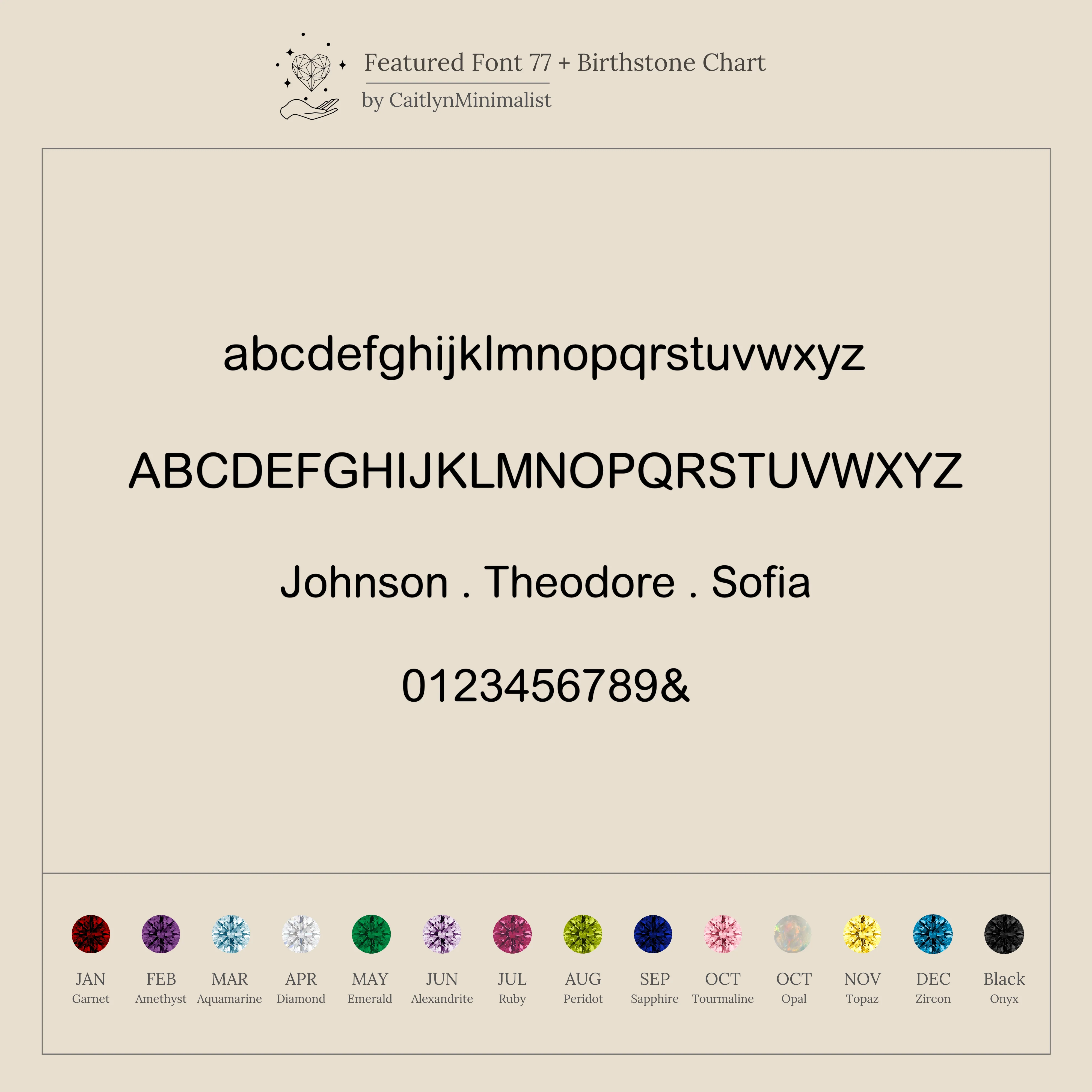 Alice Letter Birthstone Necklace - Image 7