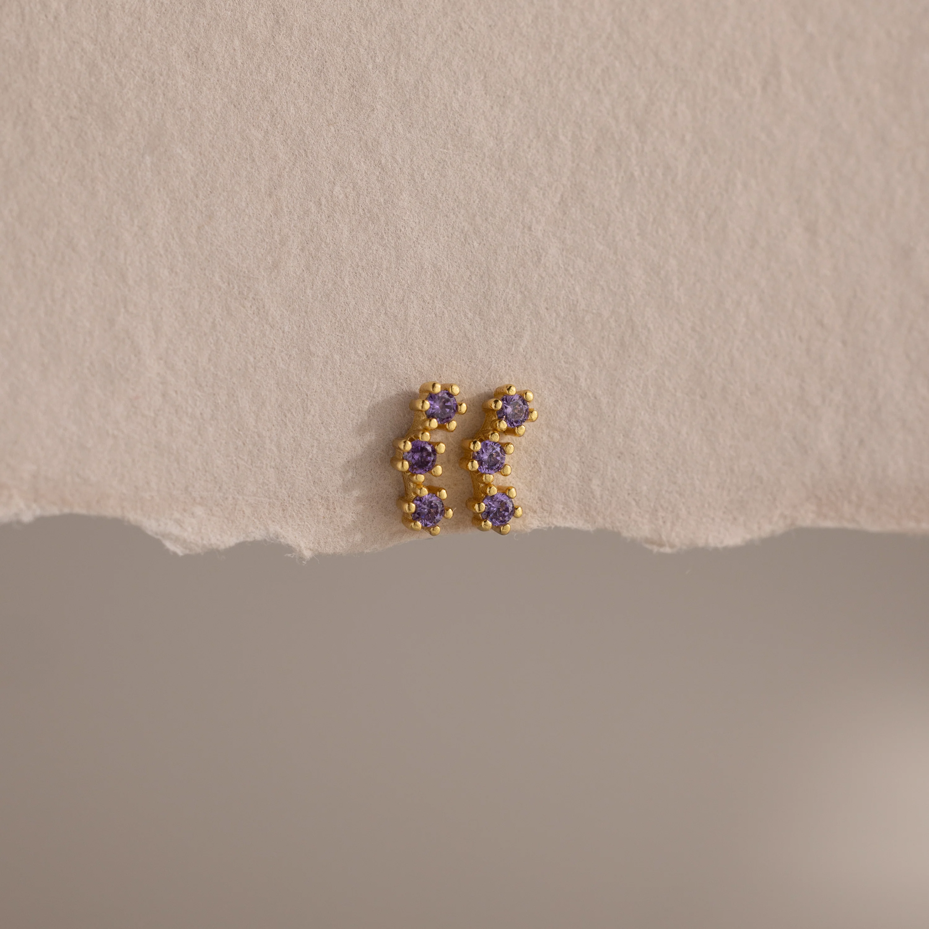 Amethyst Cluster Flatback Studs