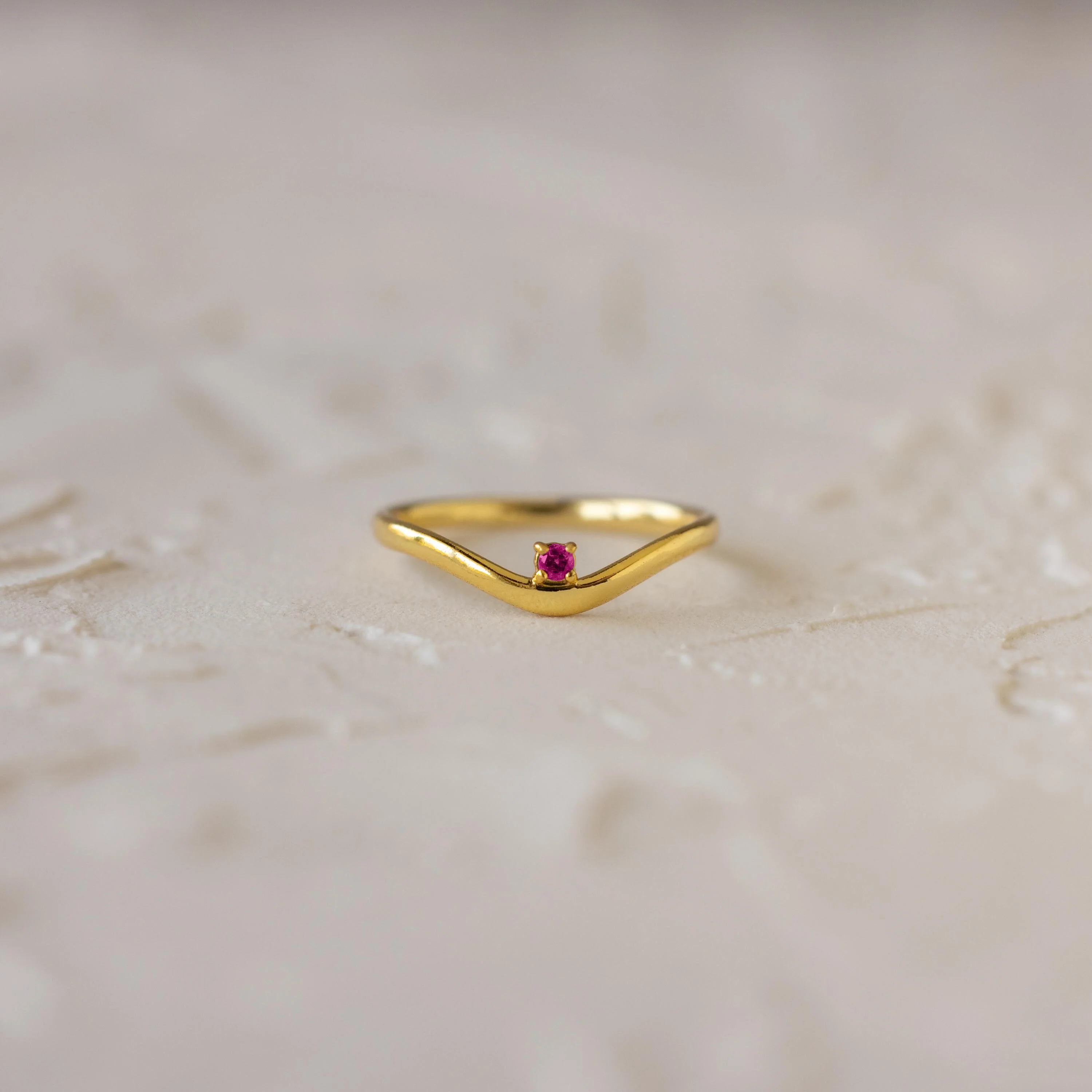 Amethyst Drop Curve Ring - Image 4