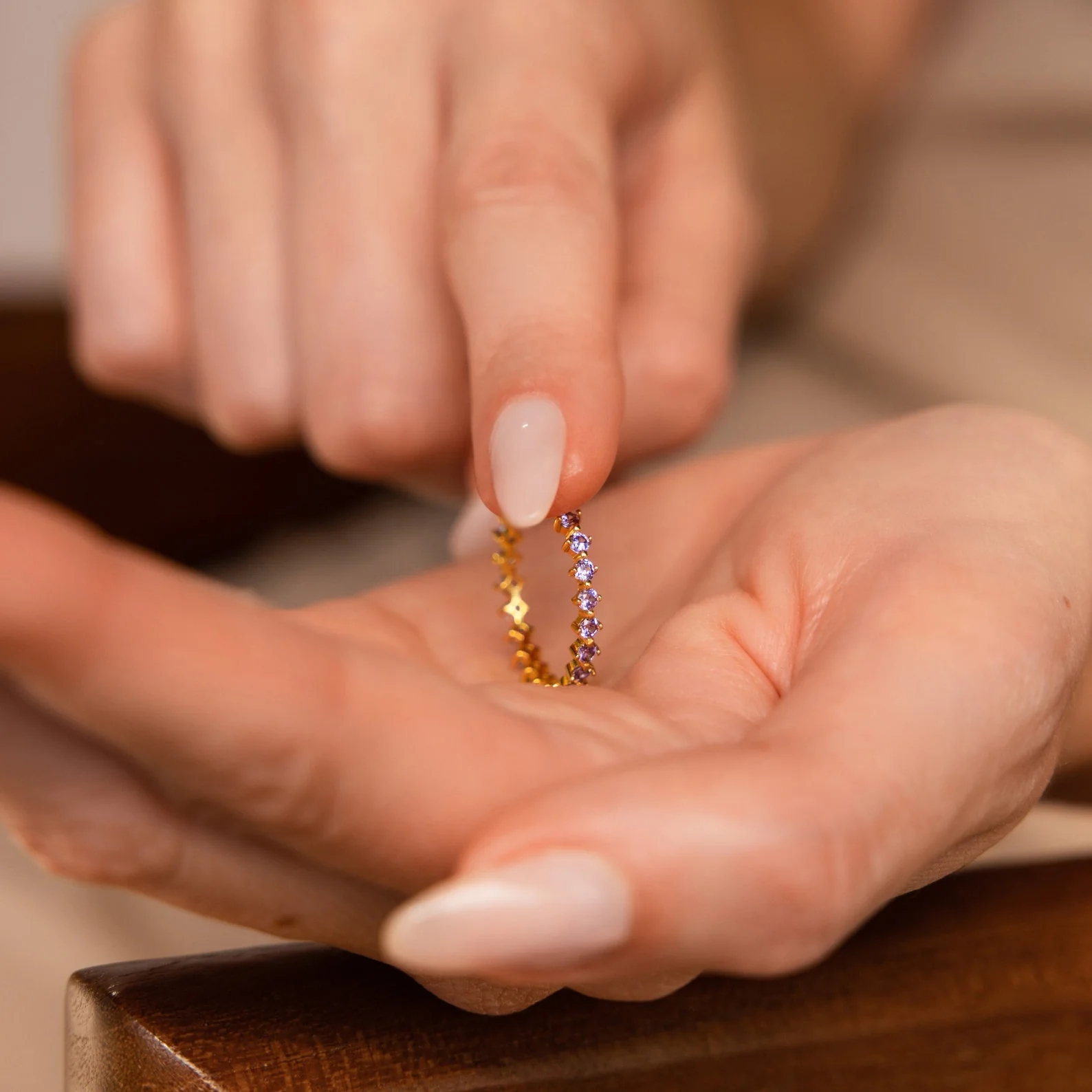 Amethyst Eternity Ring - Image 4