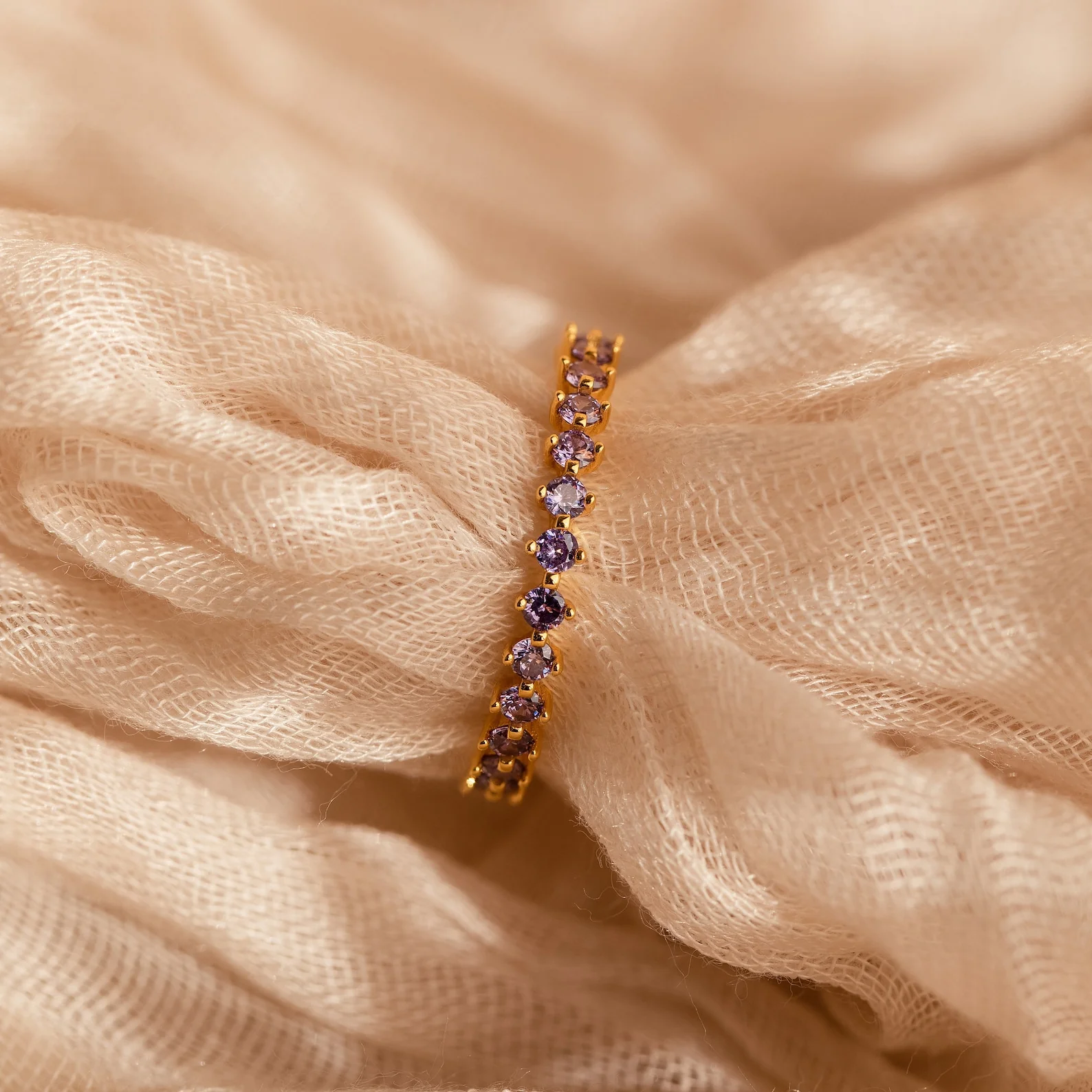 Amethyst Eternity Ring - Image 5