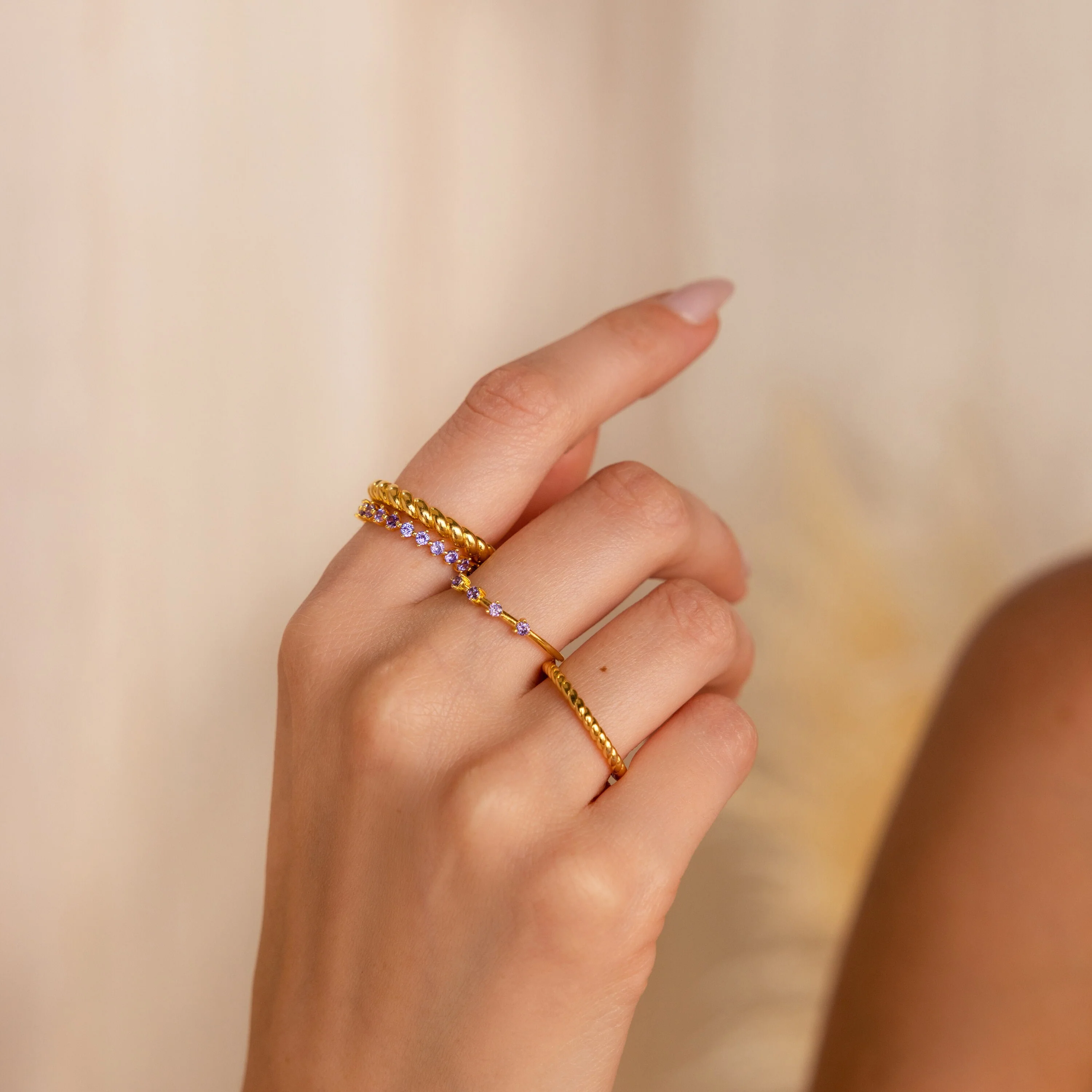 Amethyst Eternity Ring - Image 6