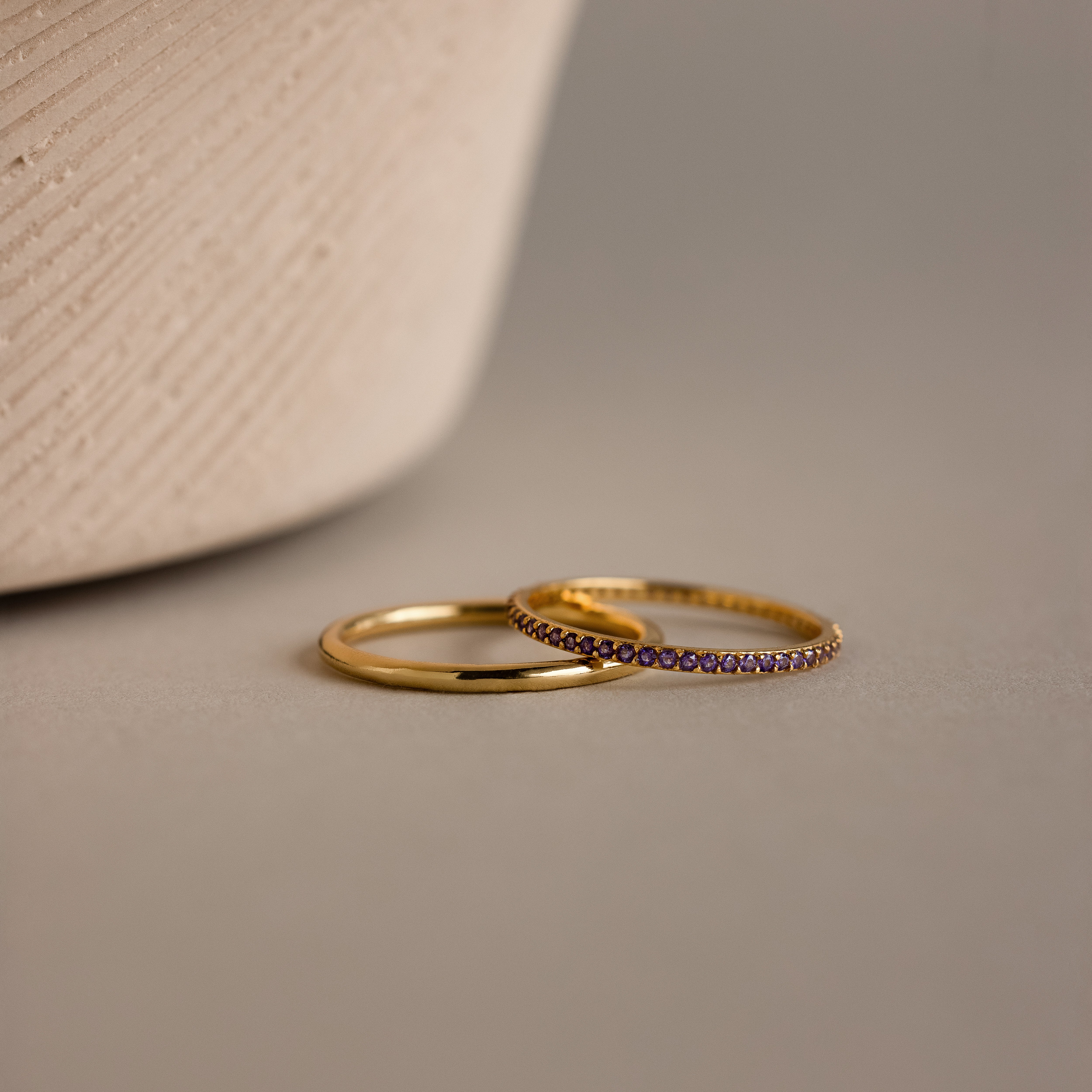 Amethyst Tennis Ring Set - Image 3