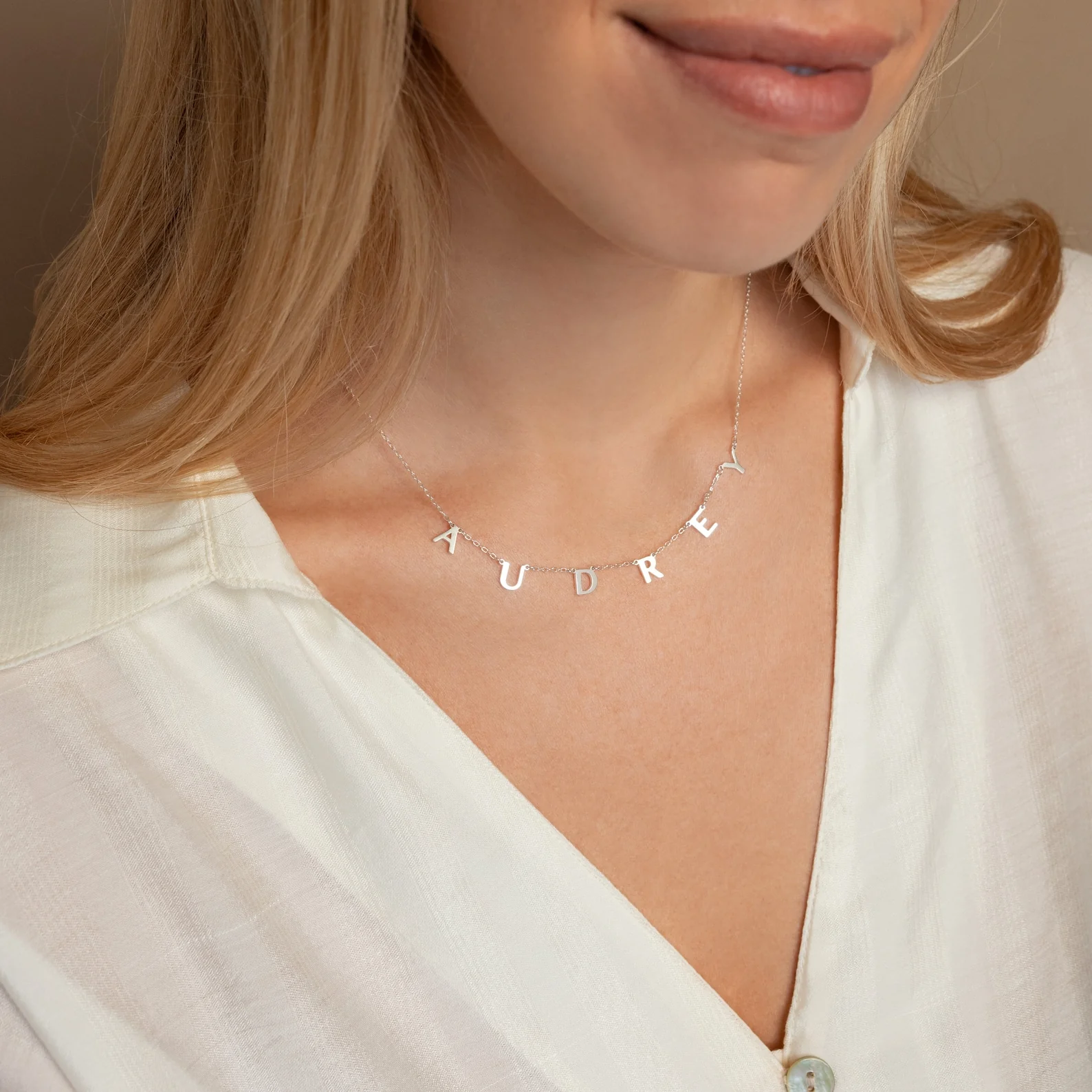 Apollo Letter Name Necklace - Image 6