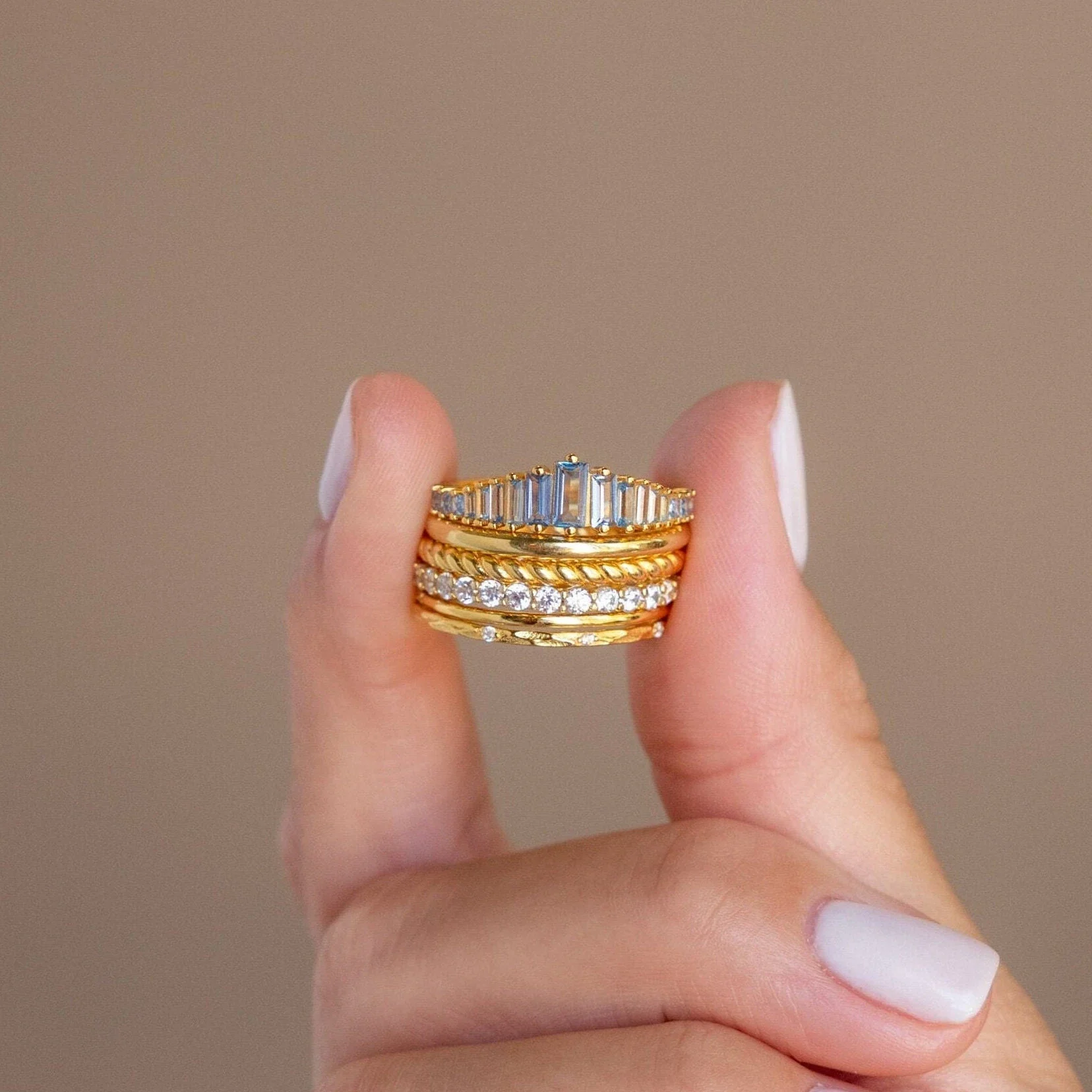 Art Deco Aquamarine Ring - Image 3