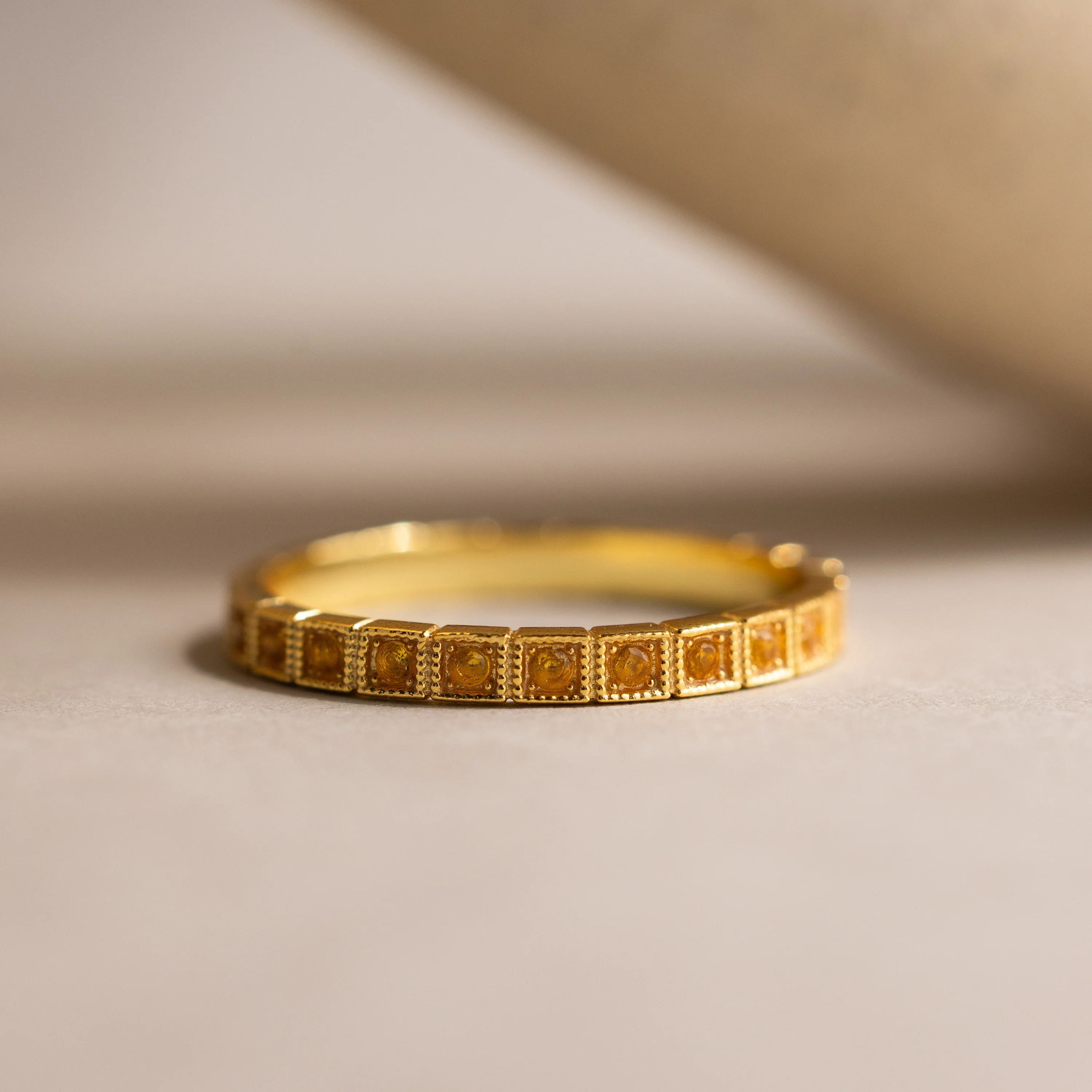 Art Deco Birthstone Eternity Ring - Image 16