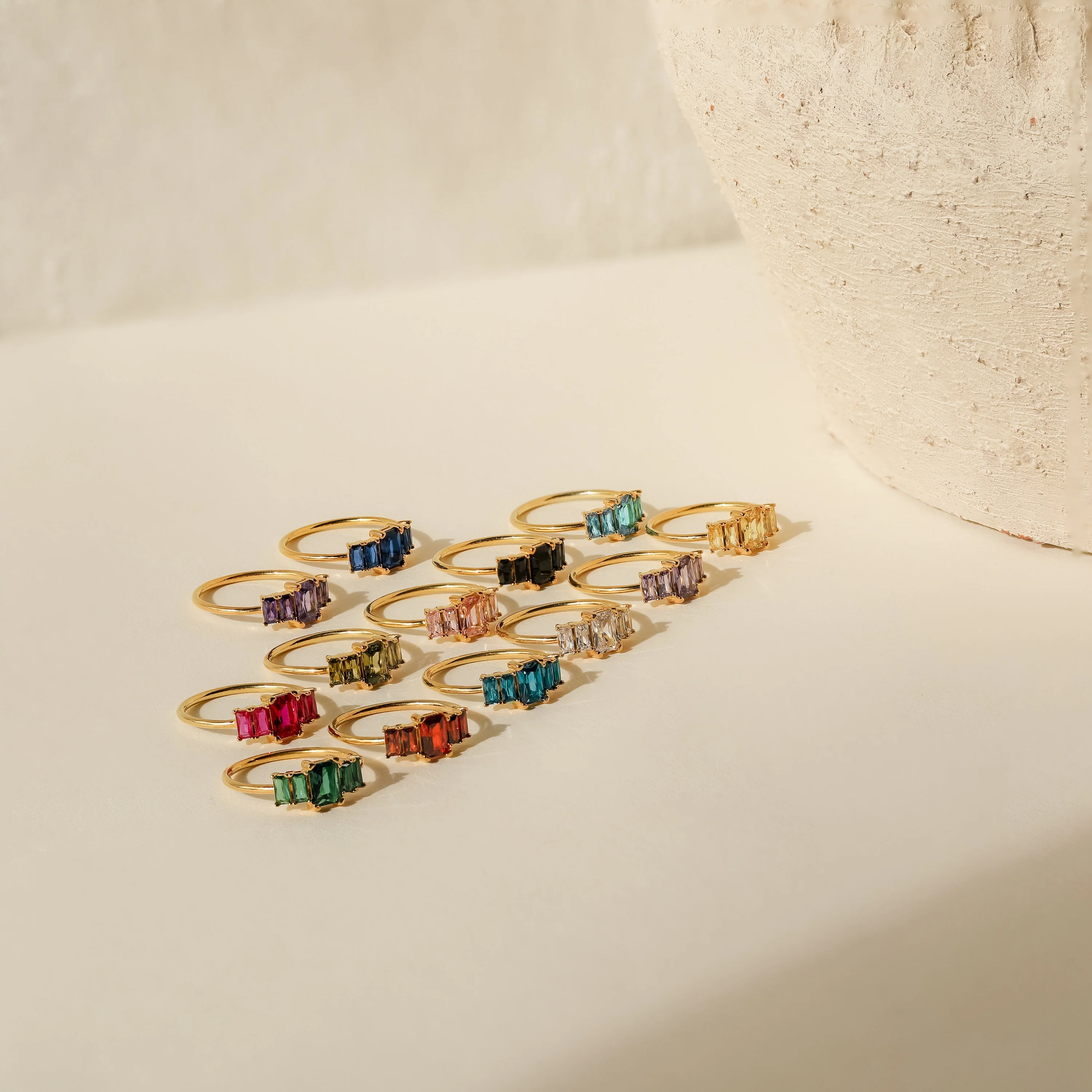 Art Deco Birthstone Ring - Image 3