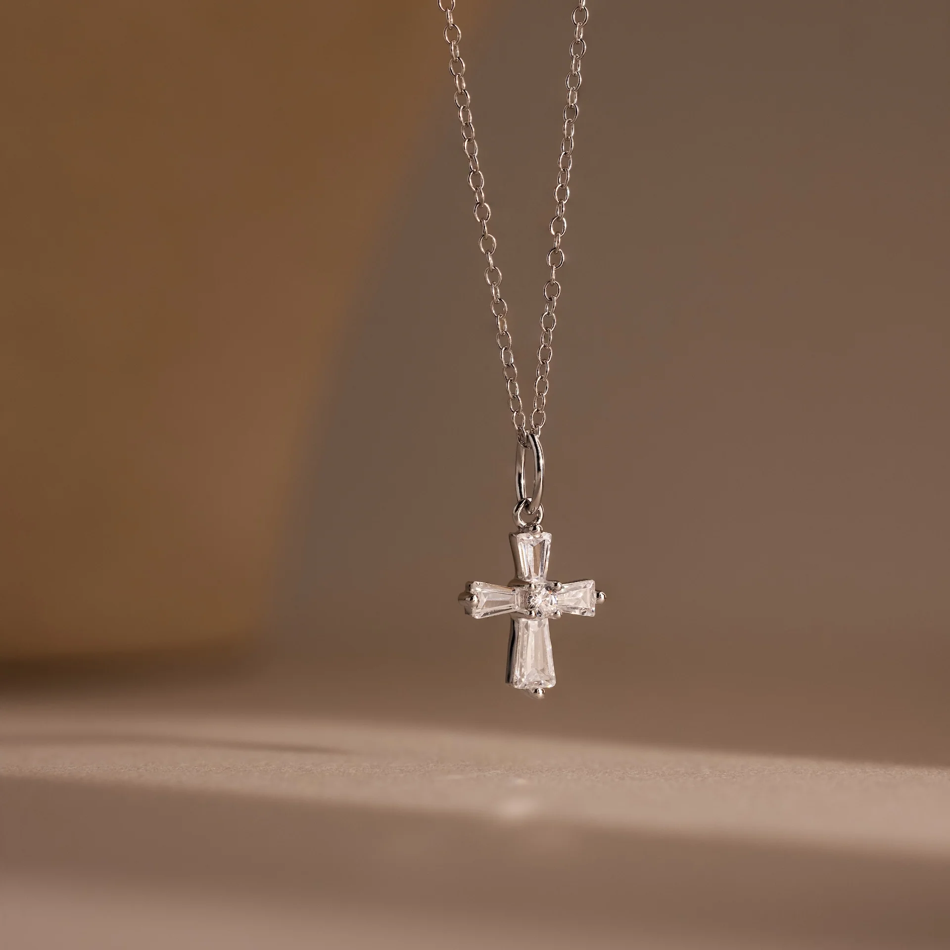 Art Deco Cross Necklace - Image 4