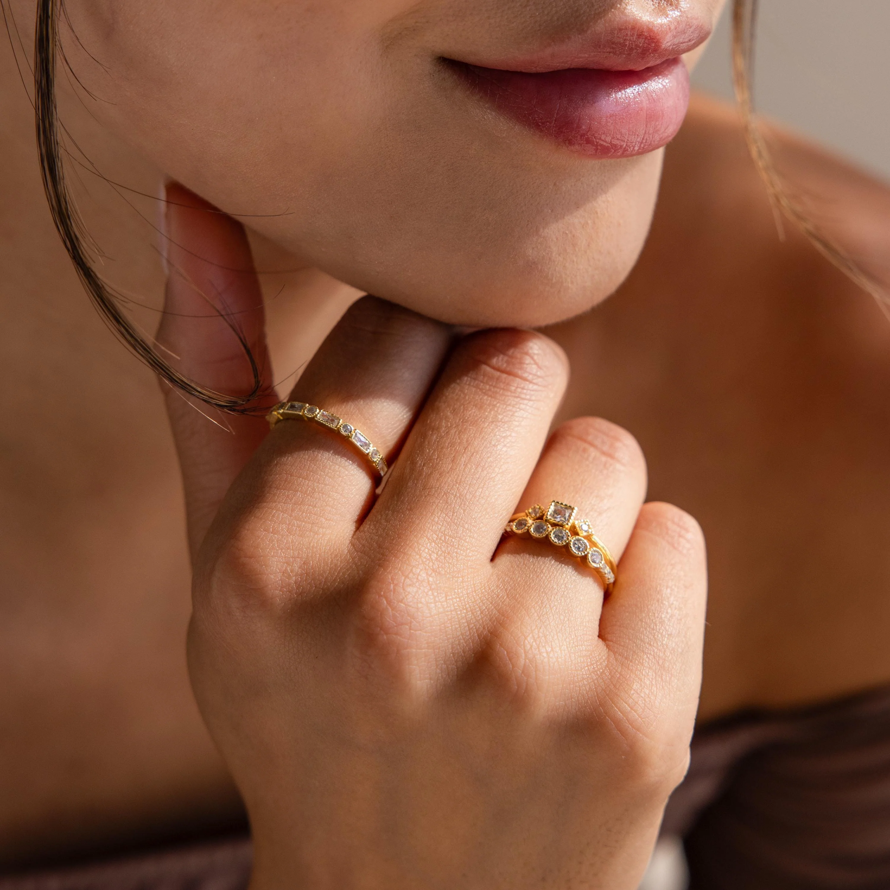 Art Deco Diamond Ring Set - Image 9