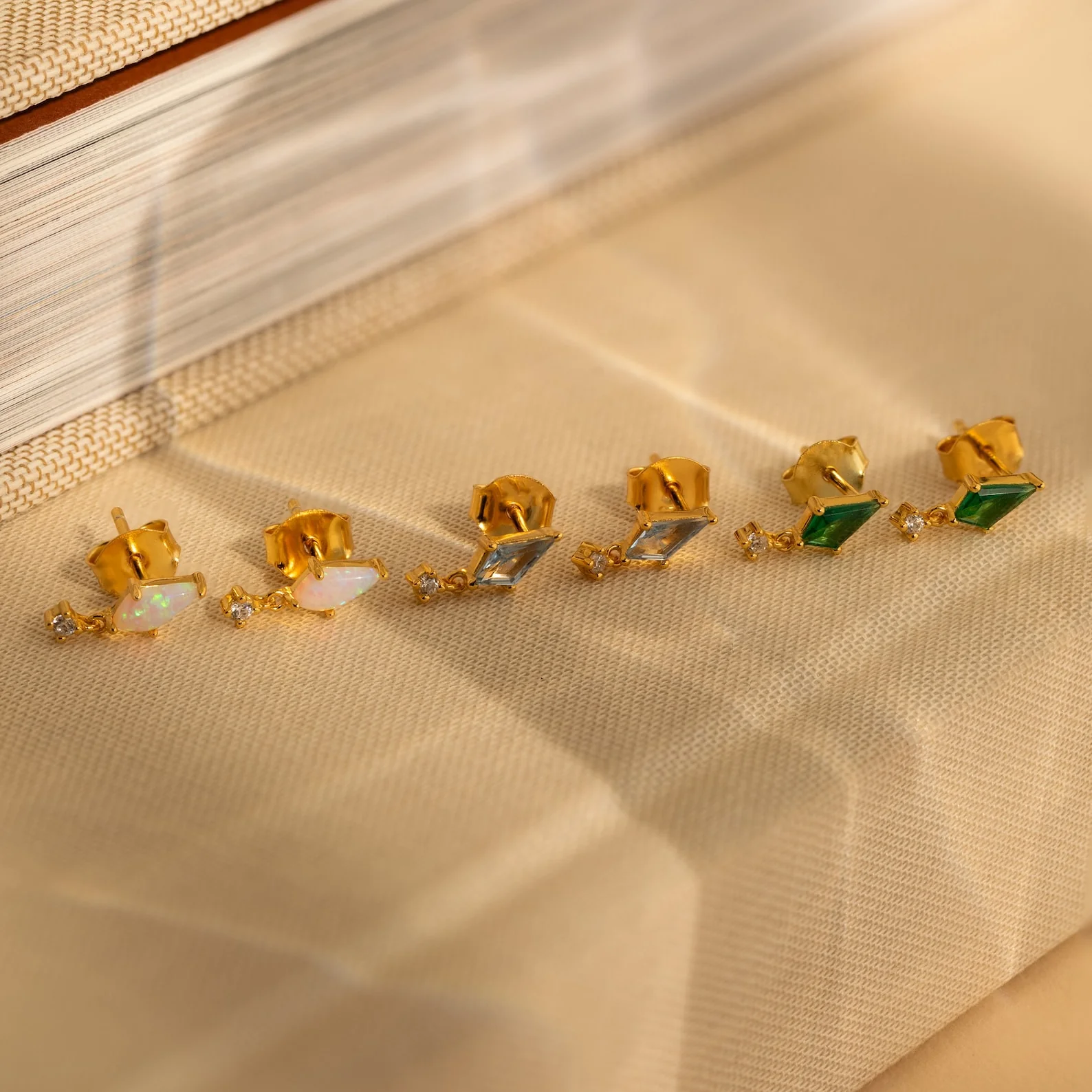 Art Deco Drop Studs - Image 3