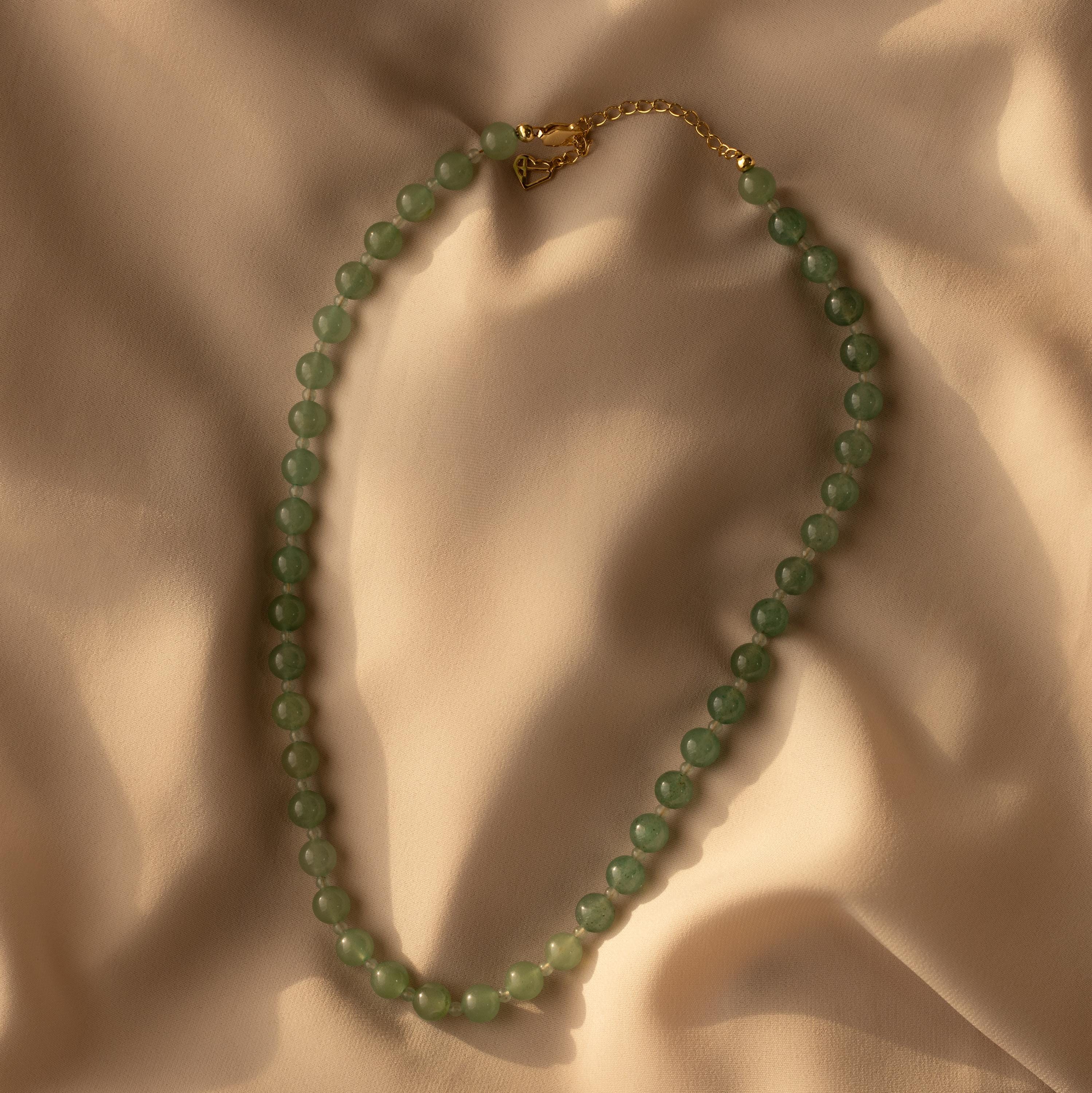Aventurine Choker Necklace in 18K Gold - Image 5