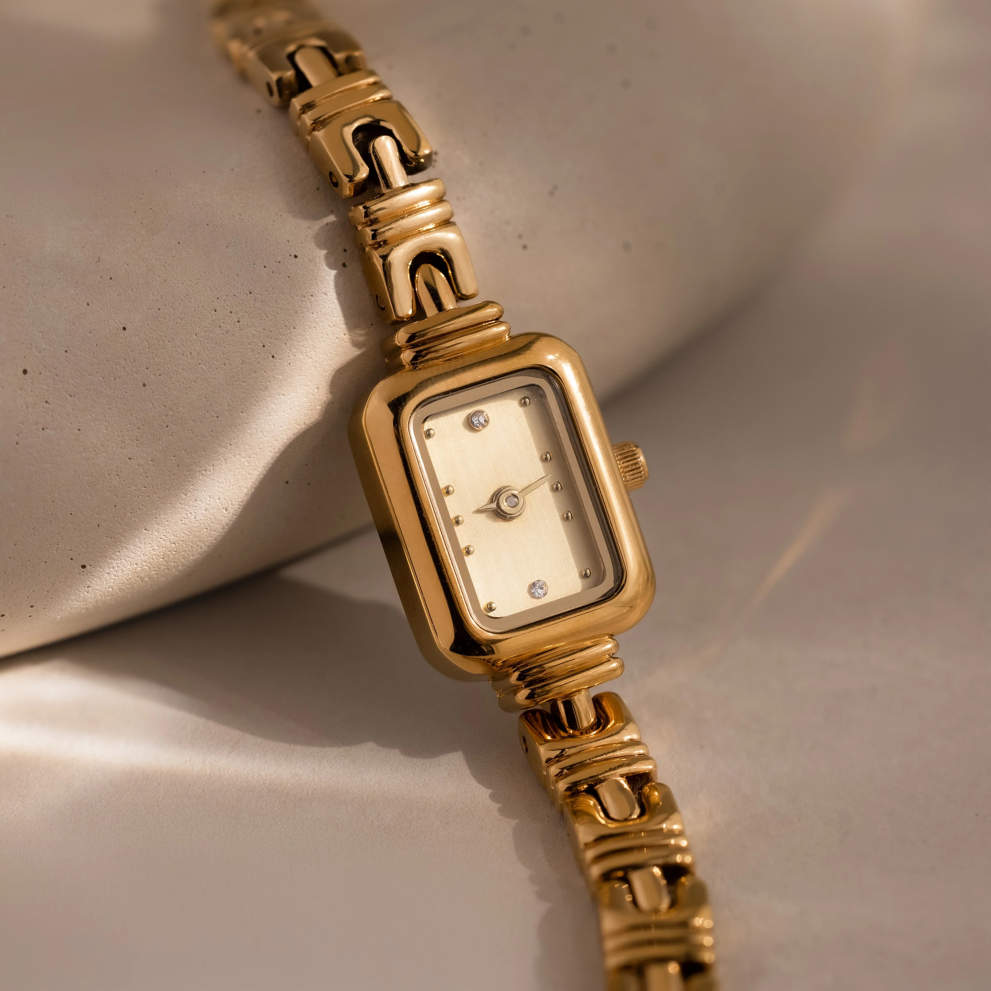 Azteca Link Timepiece in 18K Gold - Image 7