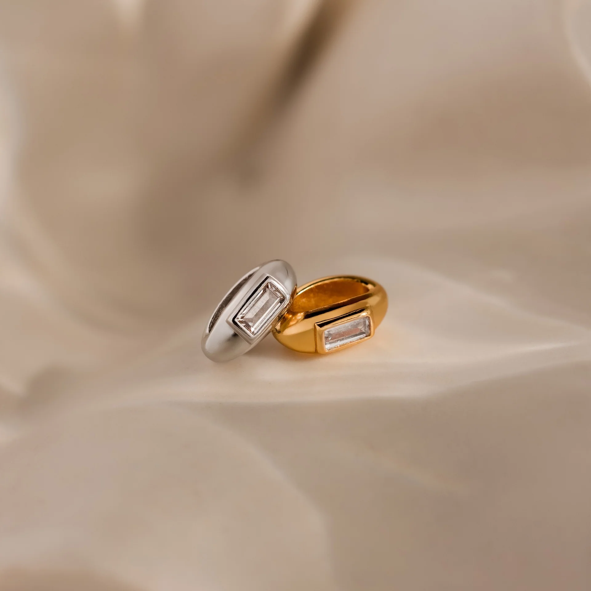 Baguette Diamond Spacer Charm - Image 4