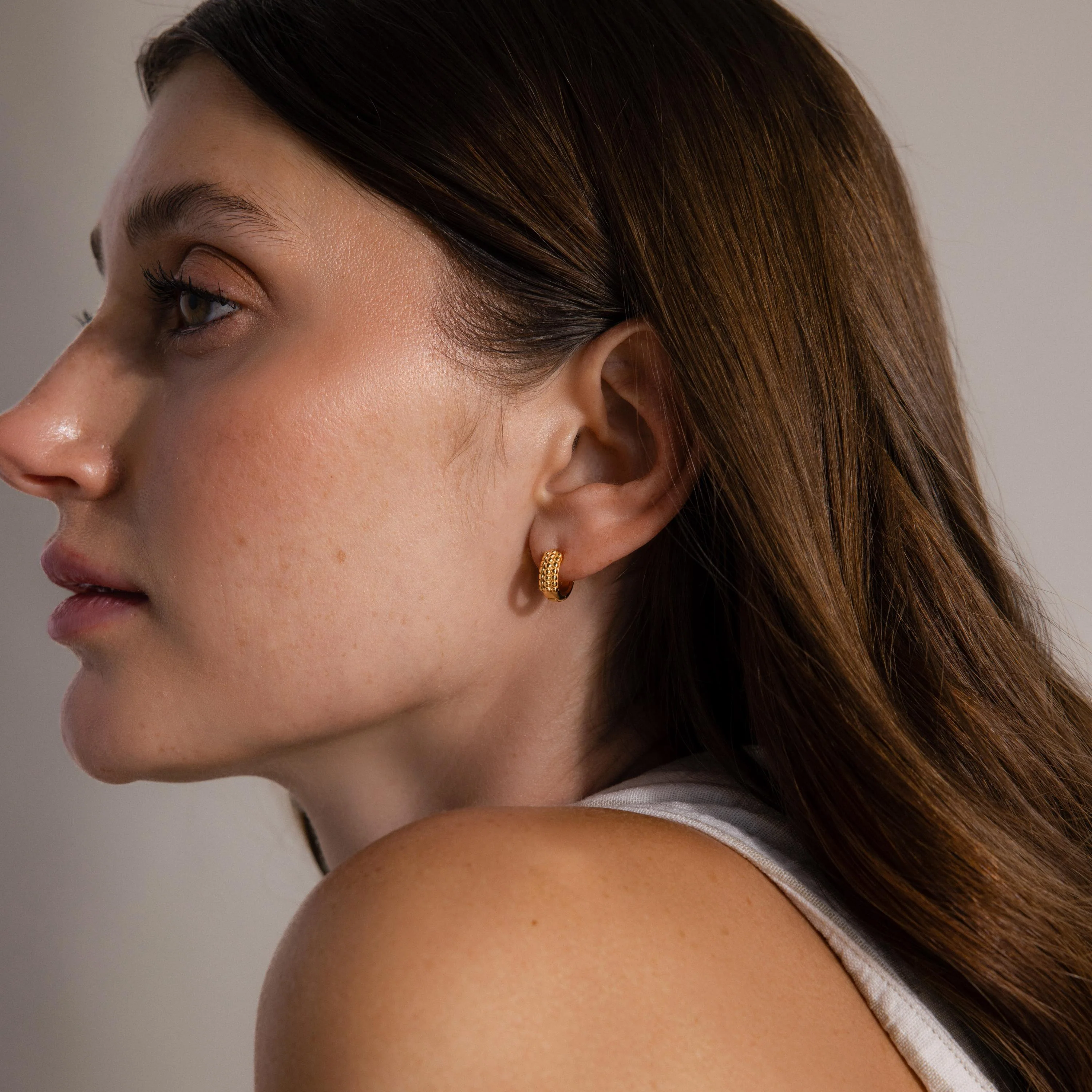 Beaded Chunky Hoops - Image 7