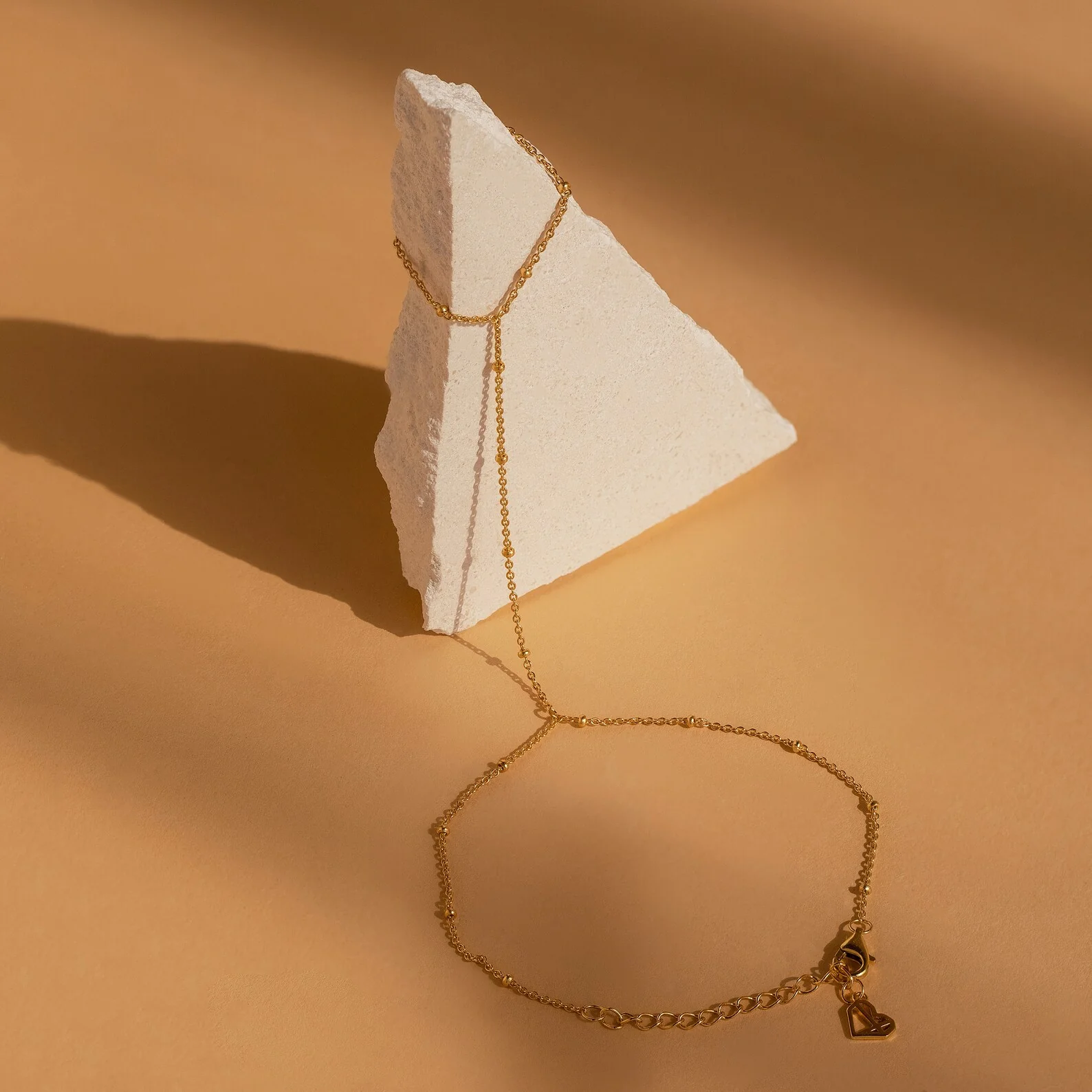 Beaded Hand Chain Bracelet - Image 2