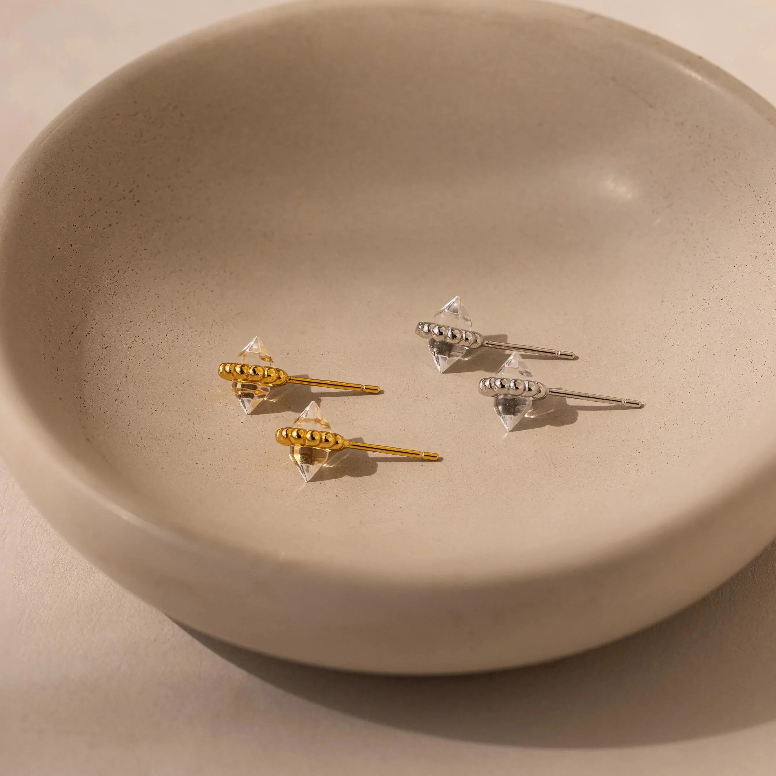 Beaded Herkimer Studs - Image 7