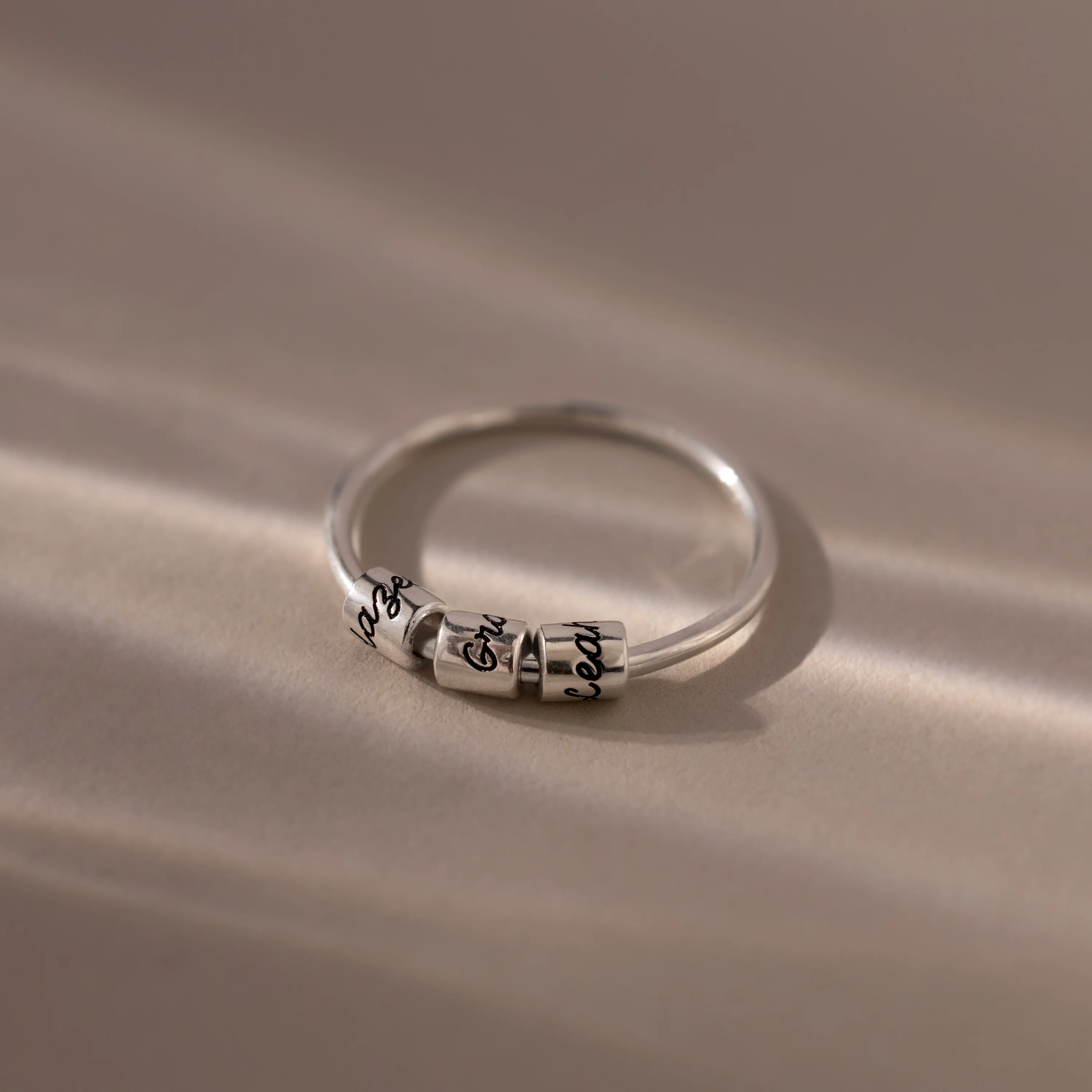 Beaded Multiple Name Ring - Image 4
