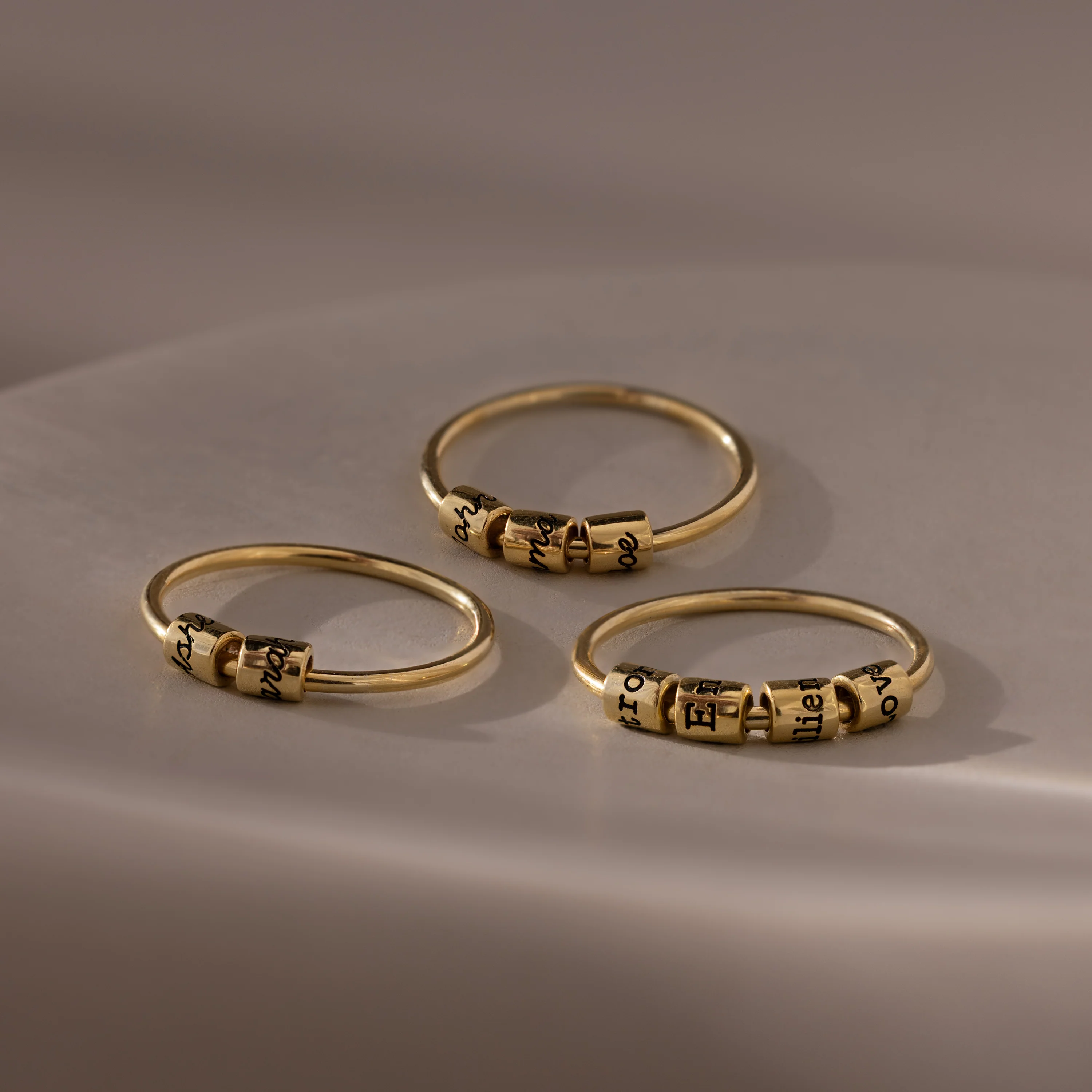 Beaded Multiple Name Ring - Image 8