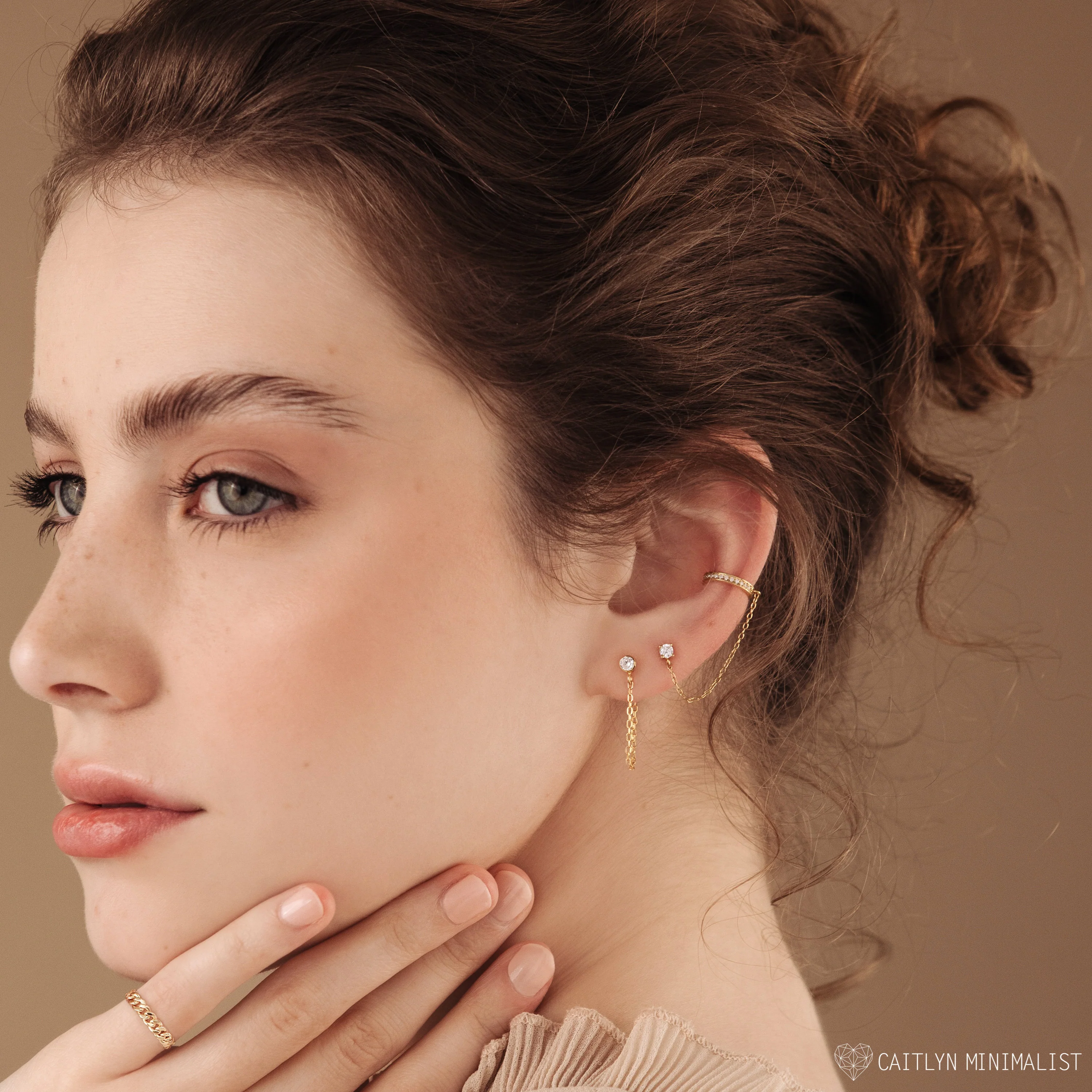 Birthstone Chain Studs - Image 6