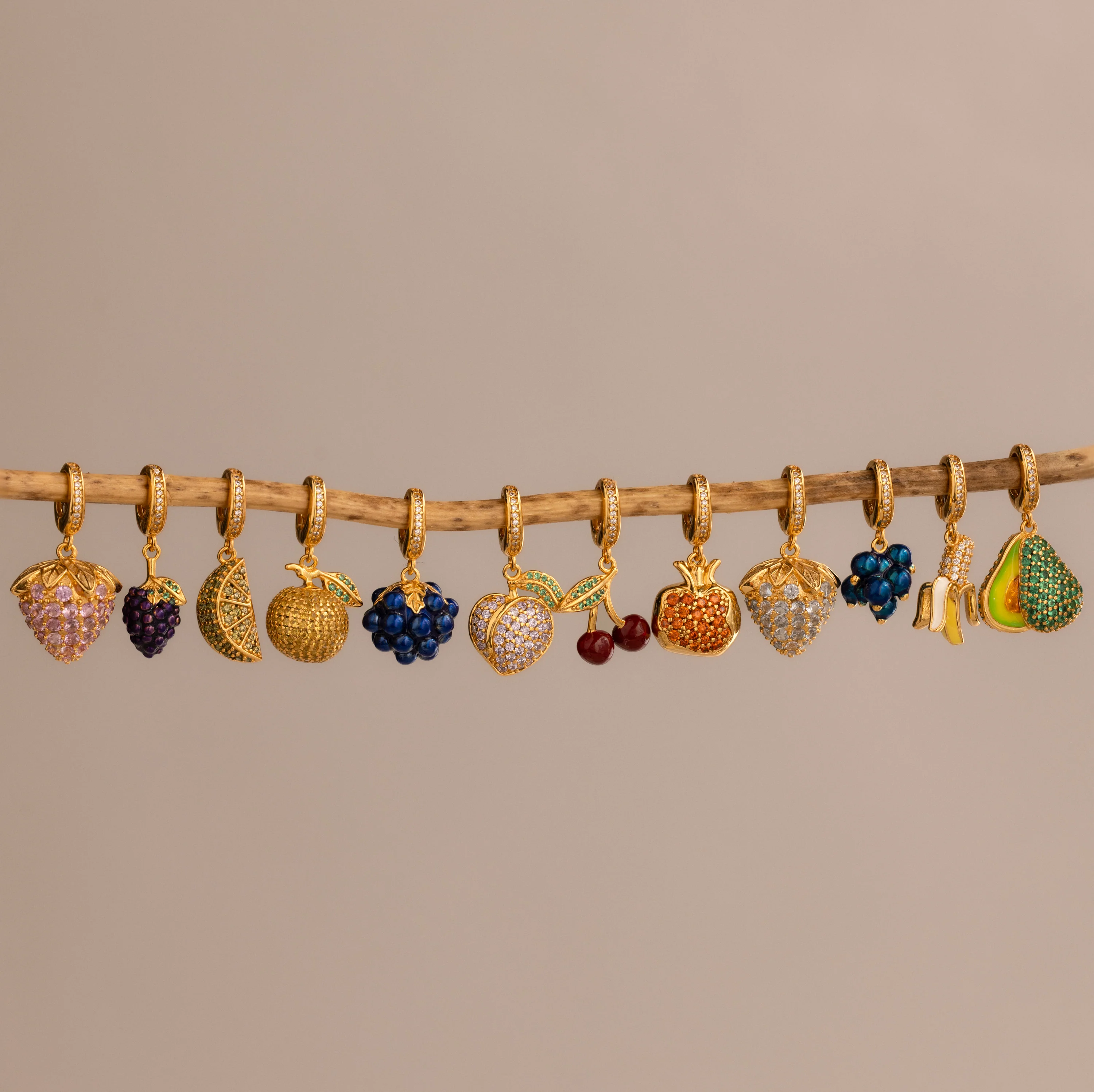 Birthstone Fruit Charm