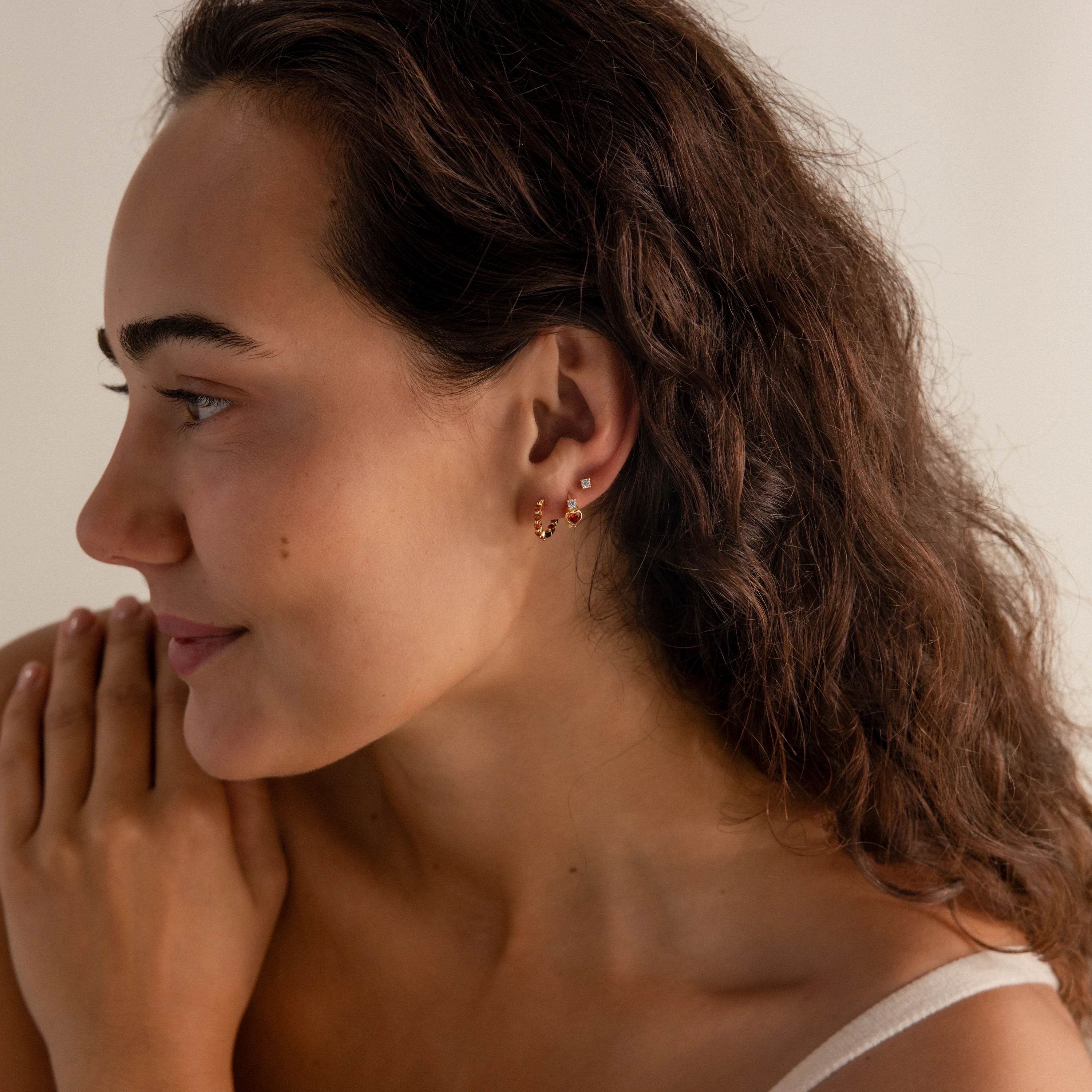 Birthstone Heart Hoops - Image 18