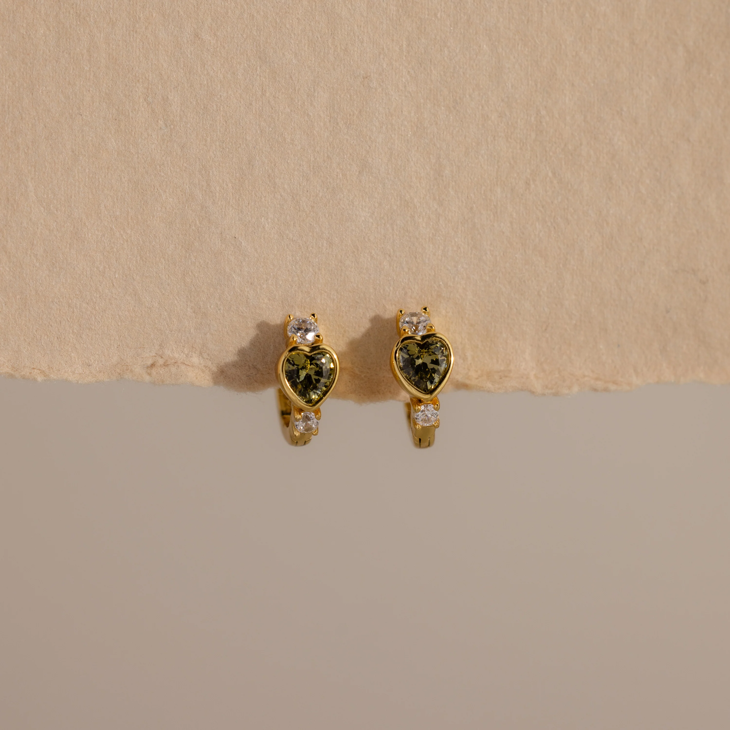 Birthstone Heart Hoops - Image 8