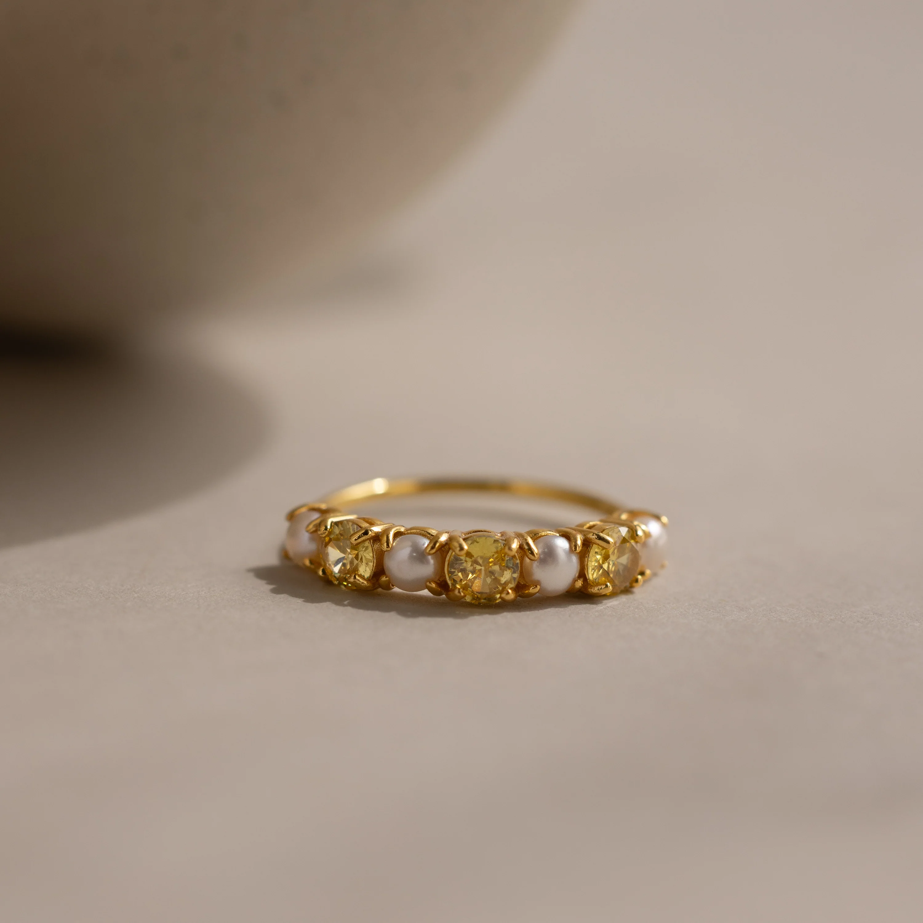 Birthstone & Pearl Lace Ring - Image 11