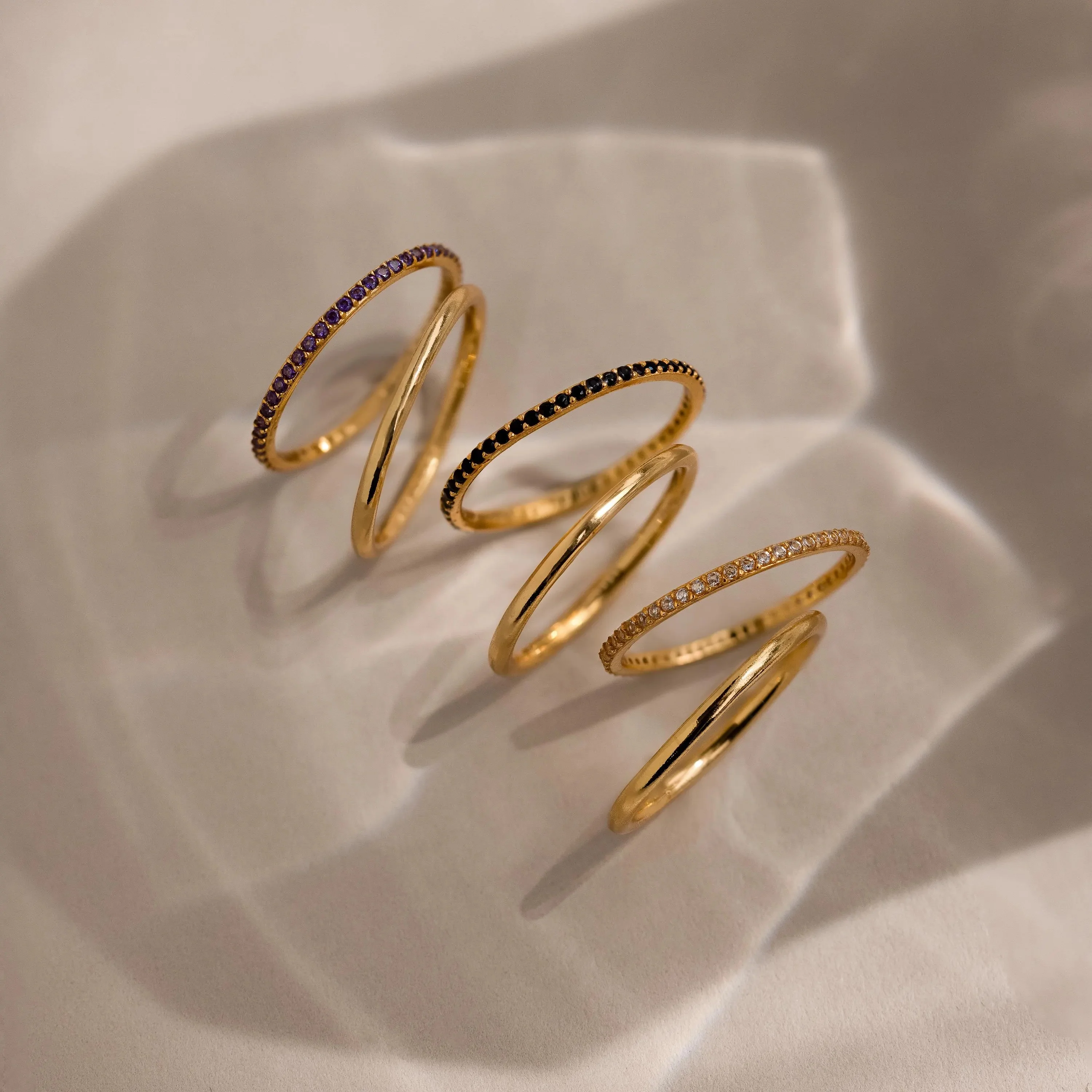 Birthstone Tennis Ring Set - Image 14