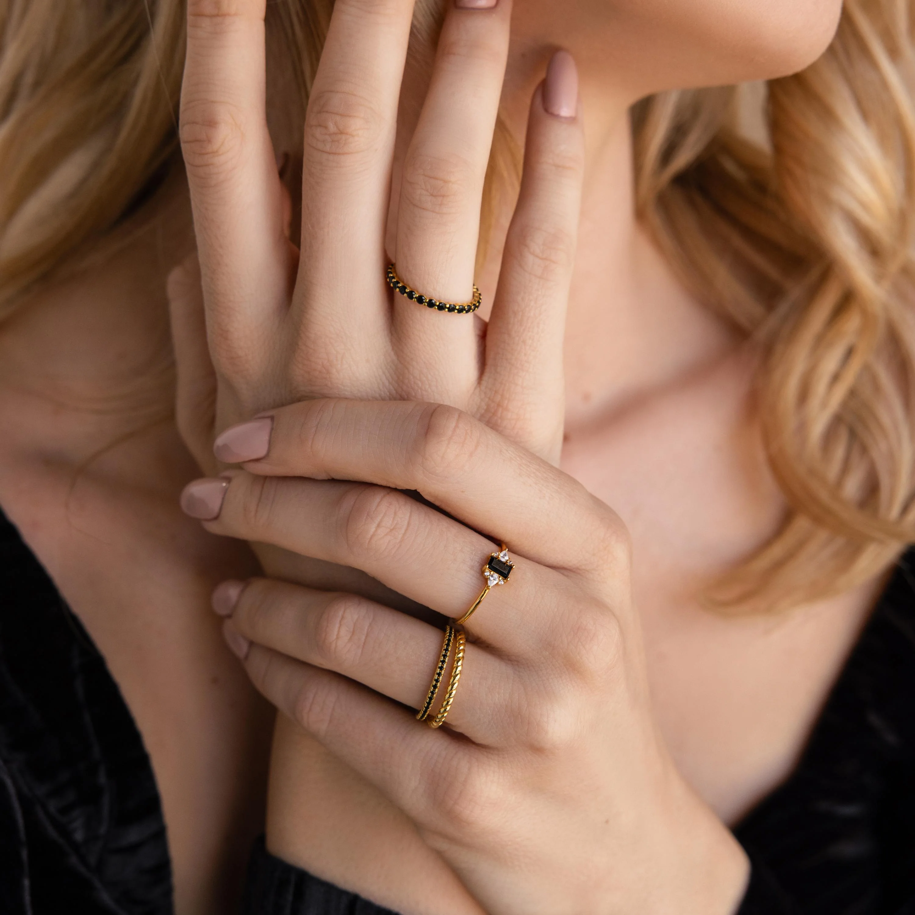 Black Baguette Diamond Ring - Image 8