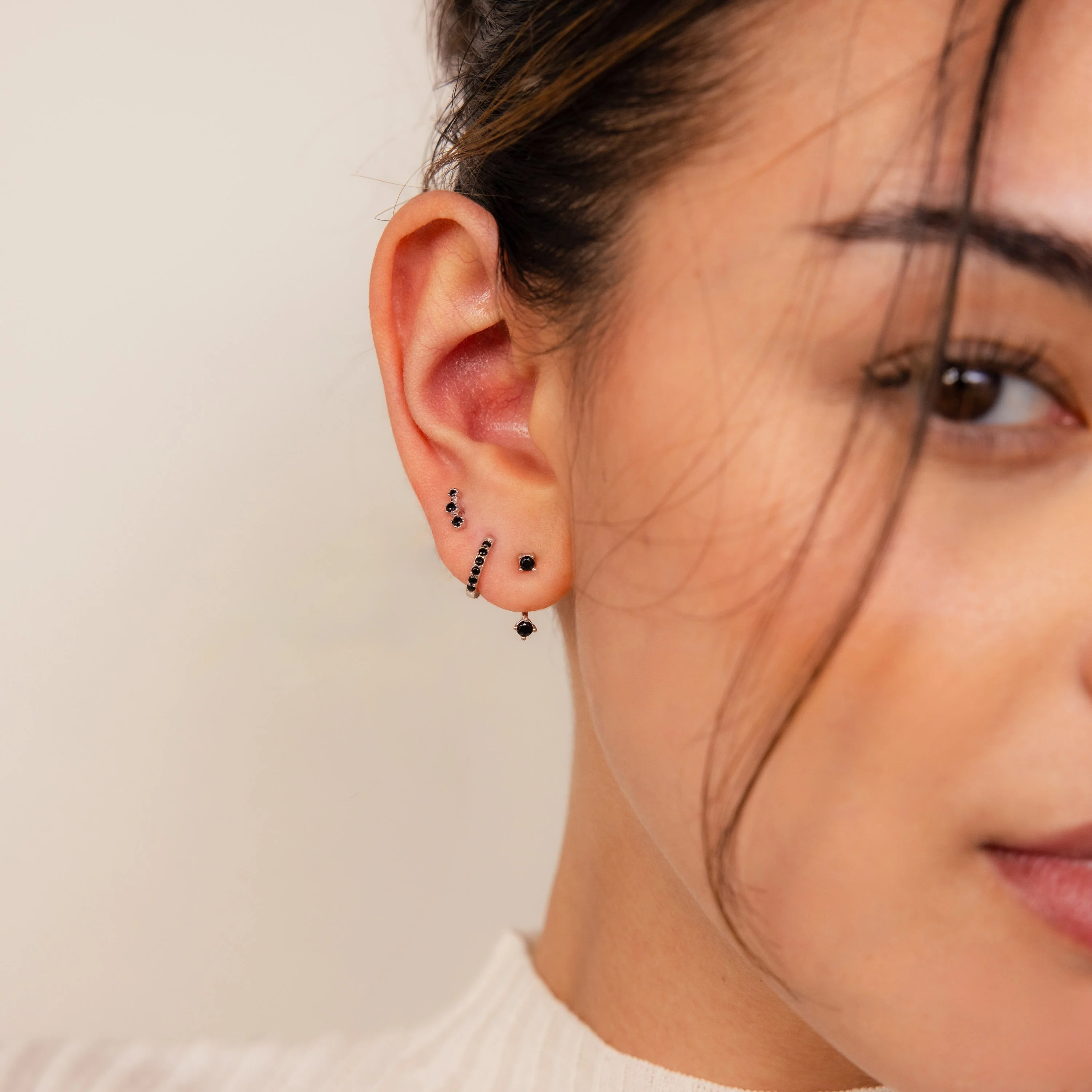 Black Diamond Earrings Set - Image 4