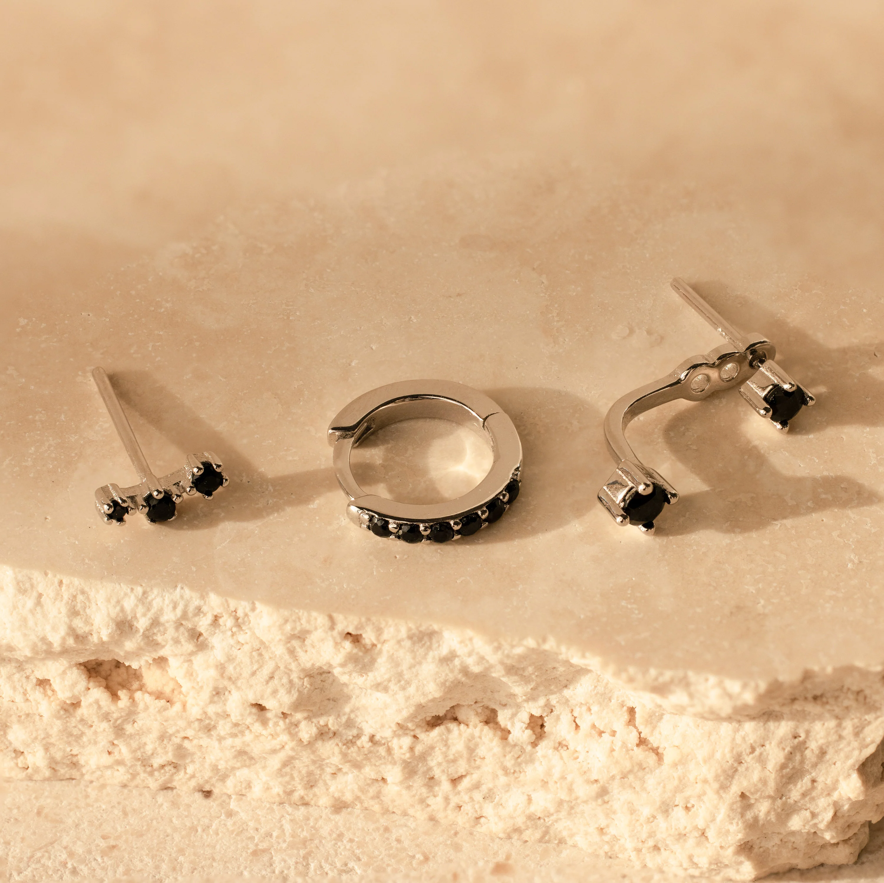 Black Diamond Earrings Set - Image 5