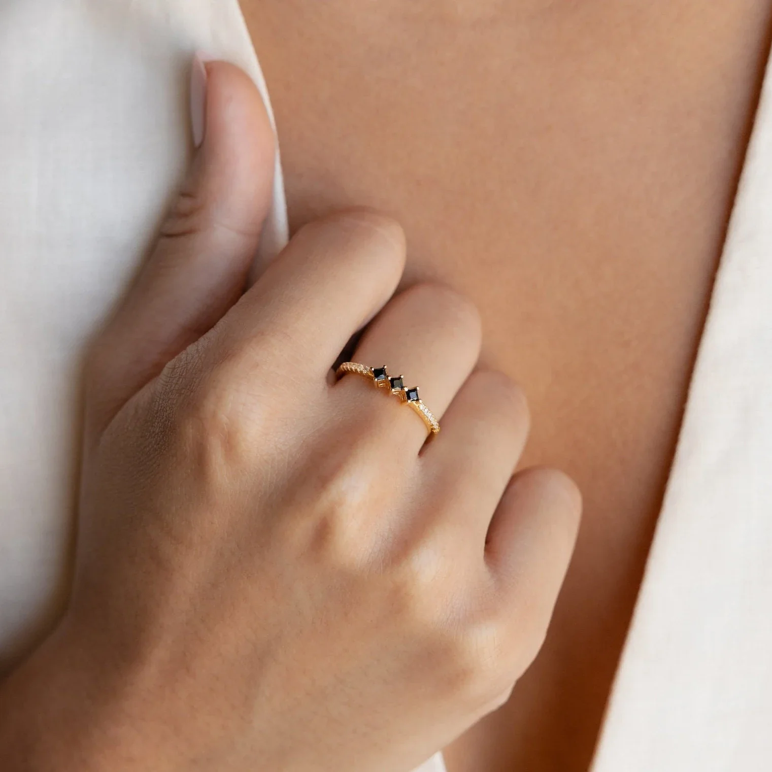 Black Diamond Rings Set - Image 8