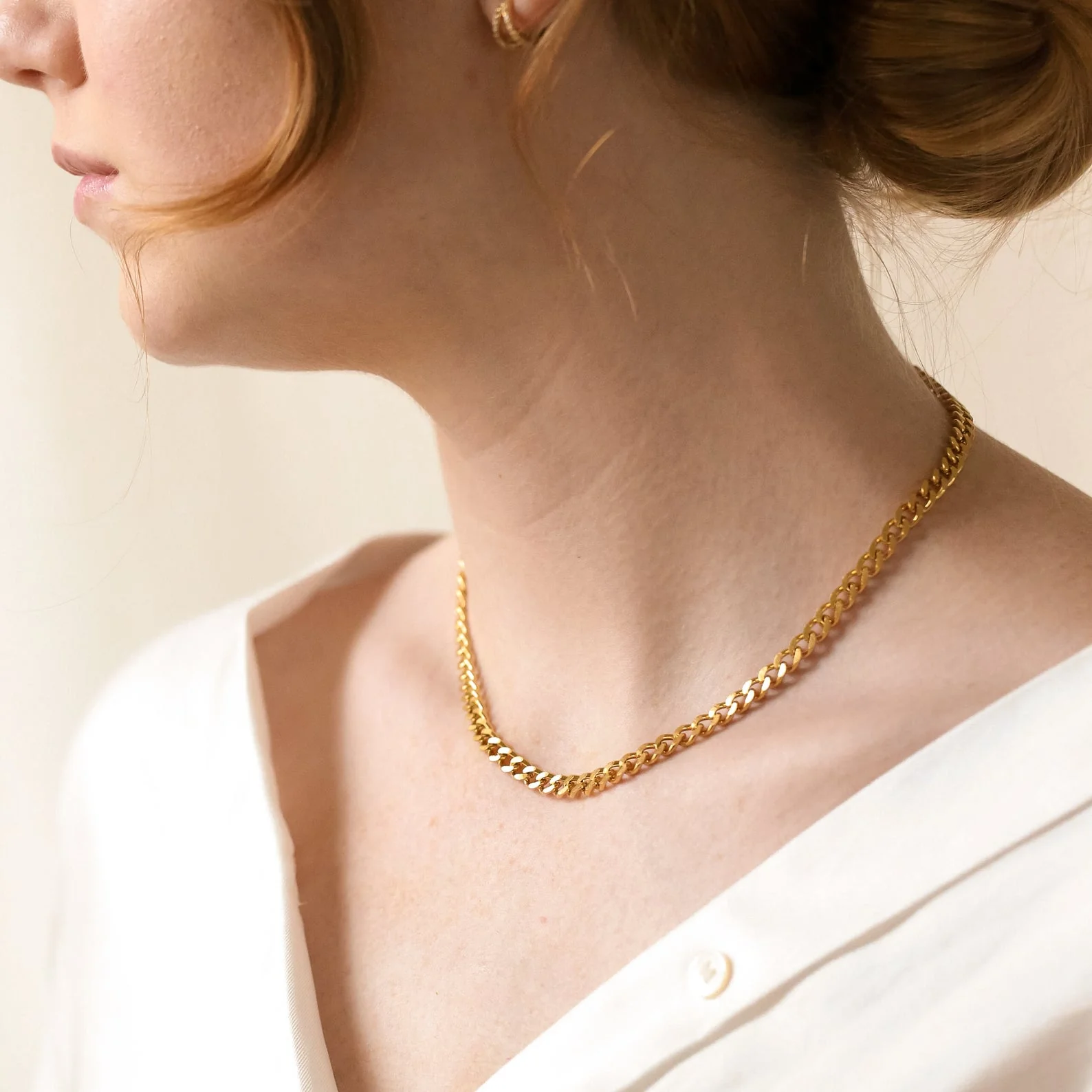 Blake Thick Curb Necklace - Image 6