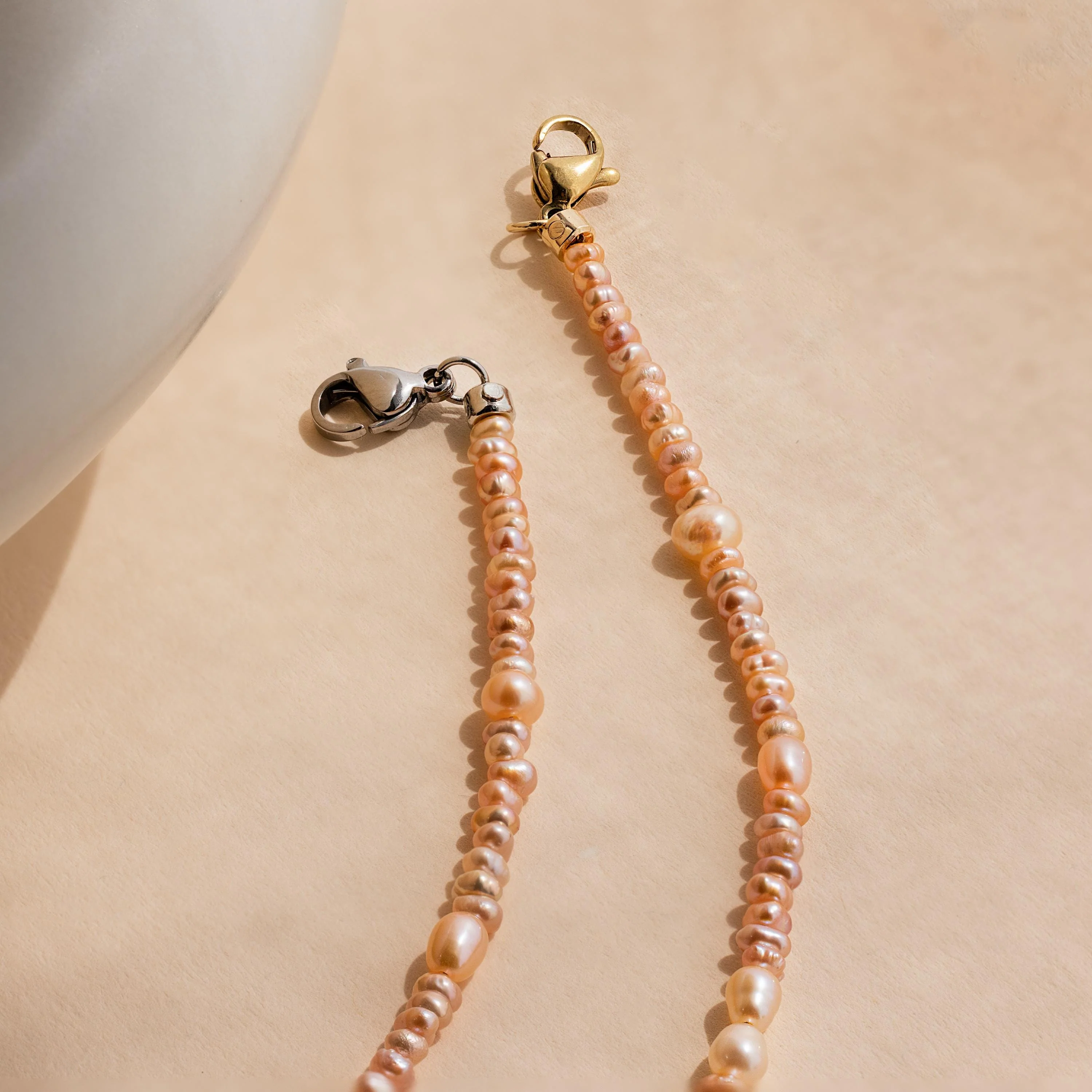 Blush Pearl Beaded Necklace - Image 5