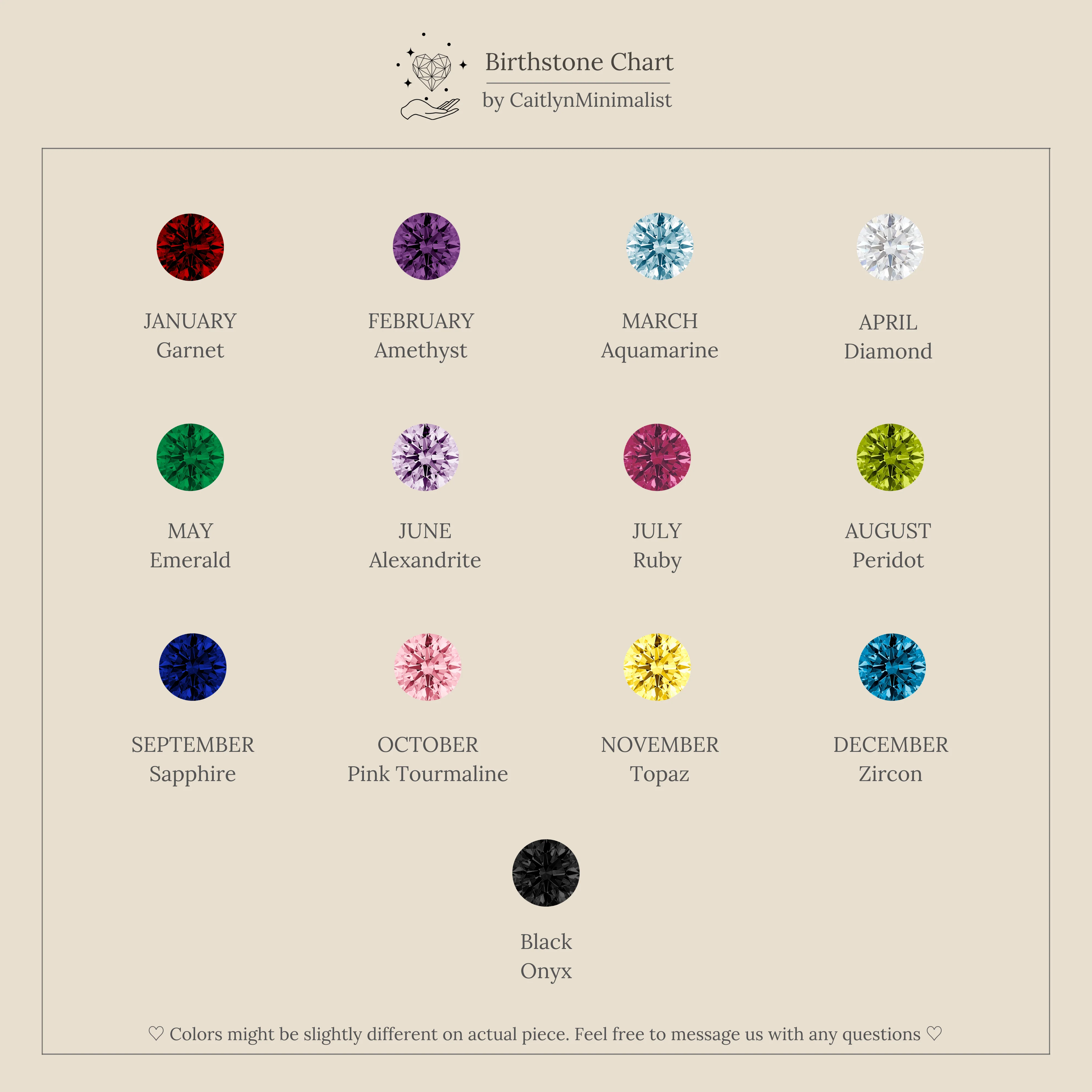 Pave Triple Birthstone Ring - Image 8