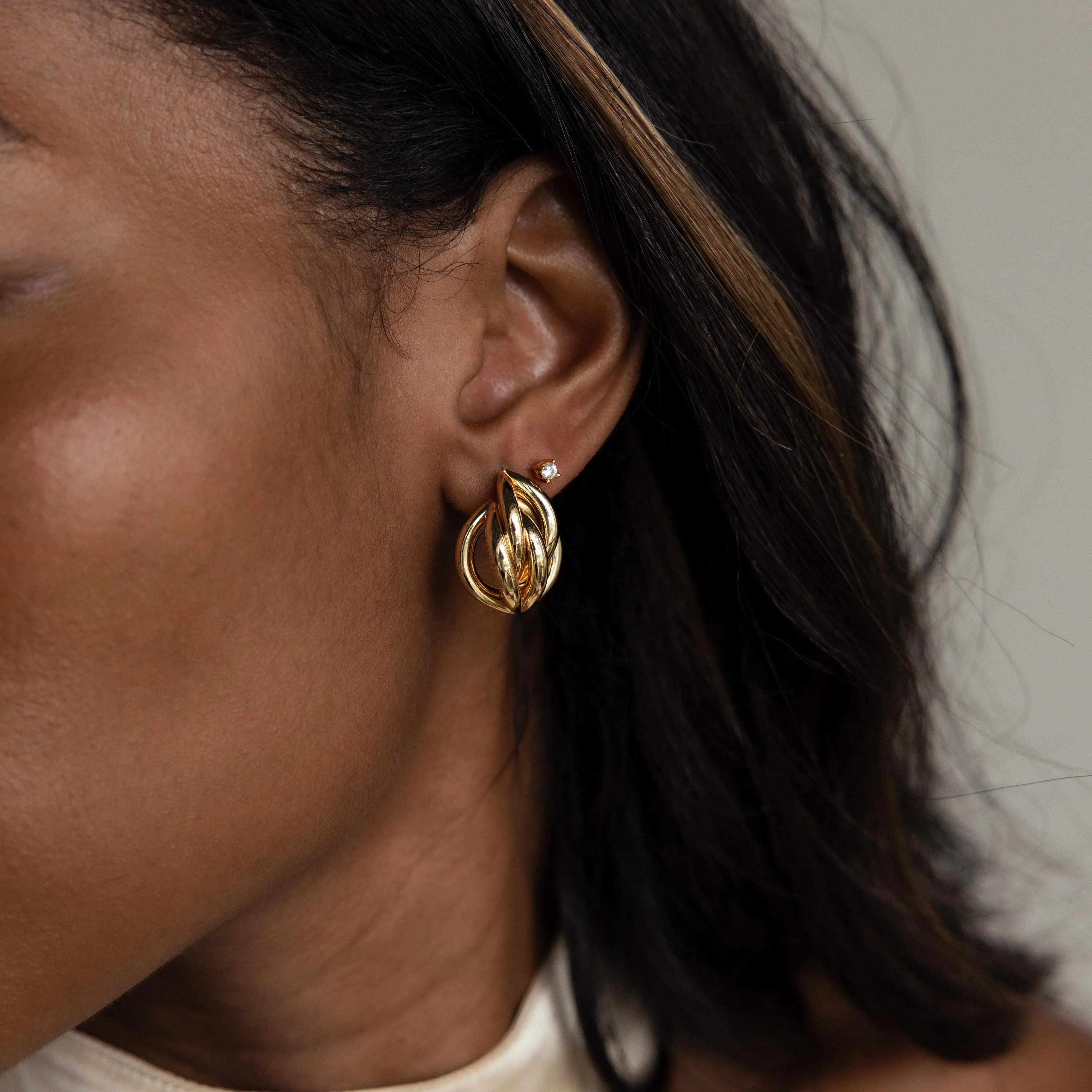 Bold Multi Knot Studs - Image 2