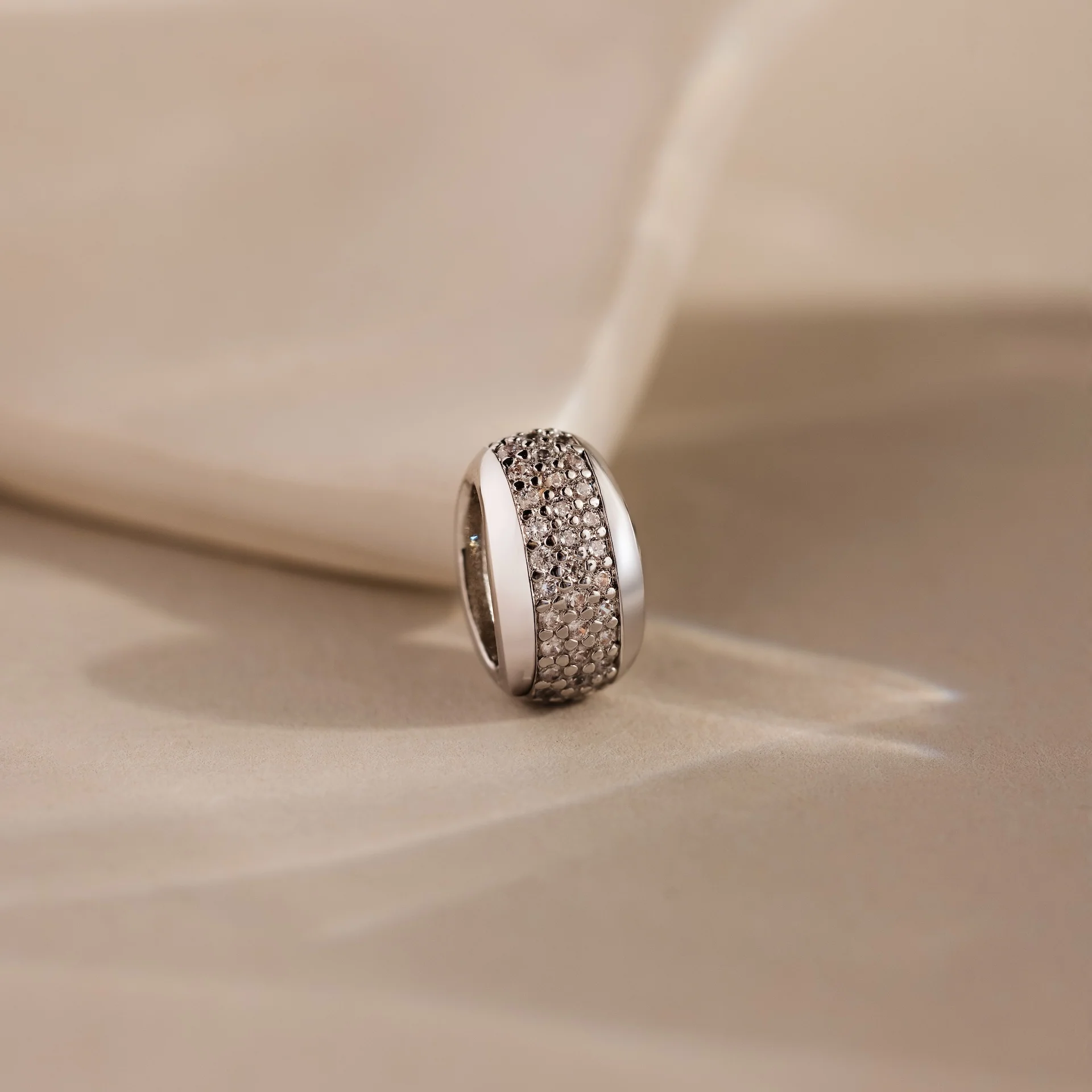 Bold Pave Dome Spacer Charm - Image 2
