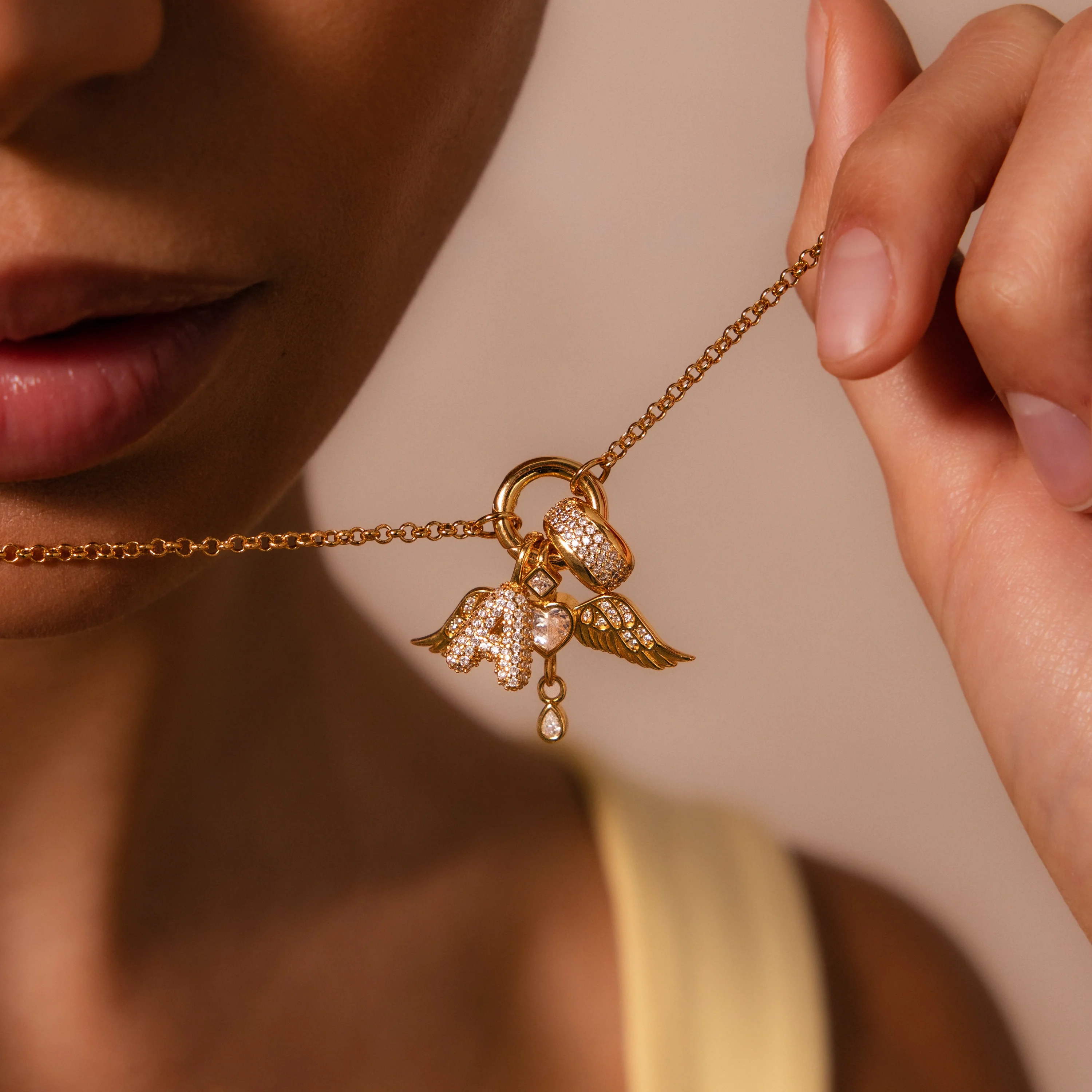 Bold Pave Dome Spacer Charm - Image 3