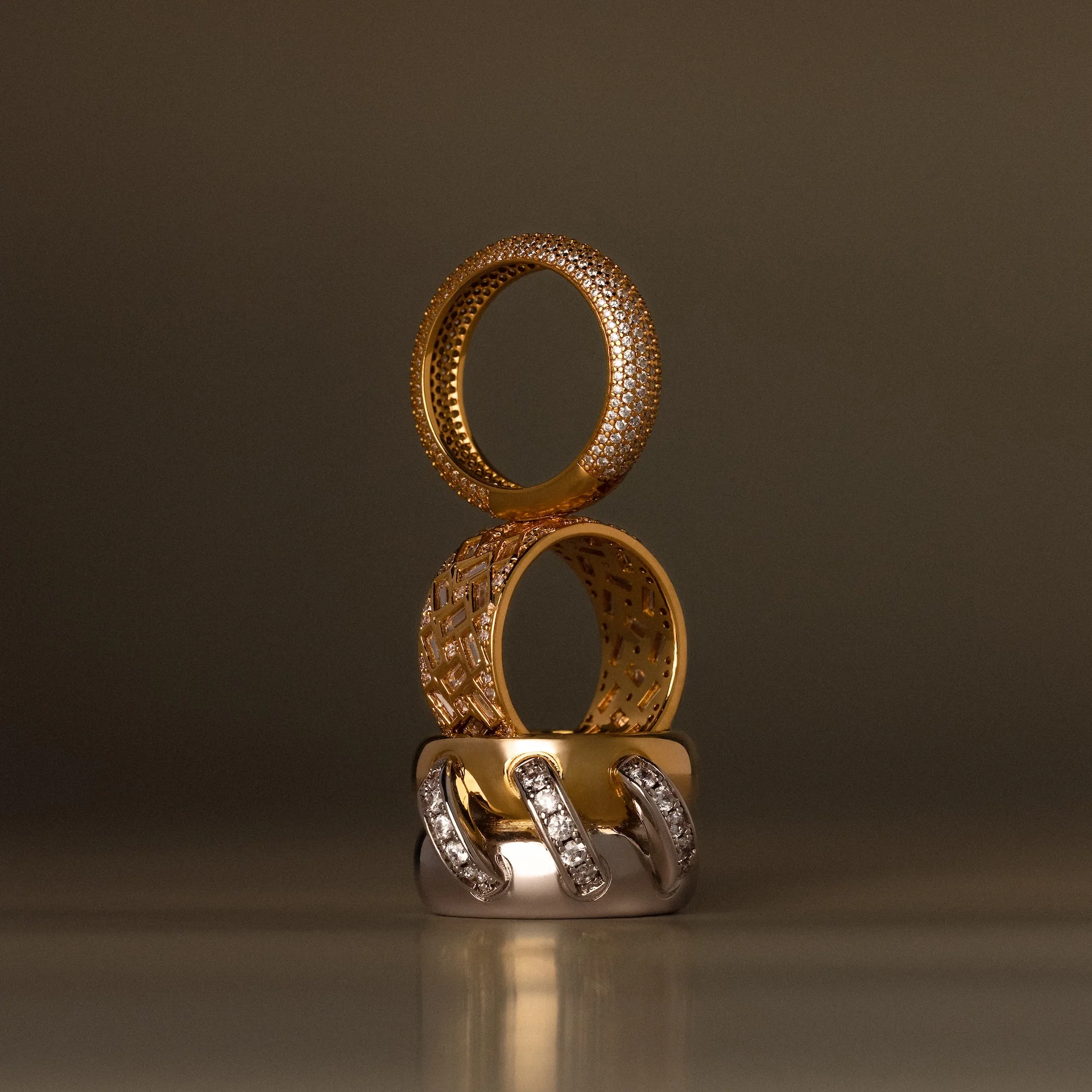 Bold Pave Stacking Ring - Image 7