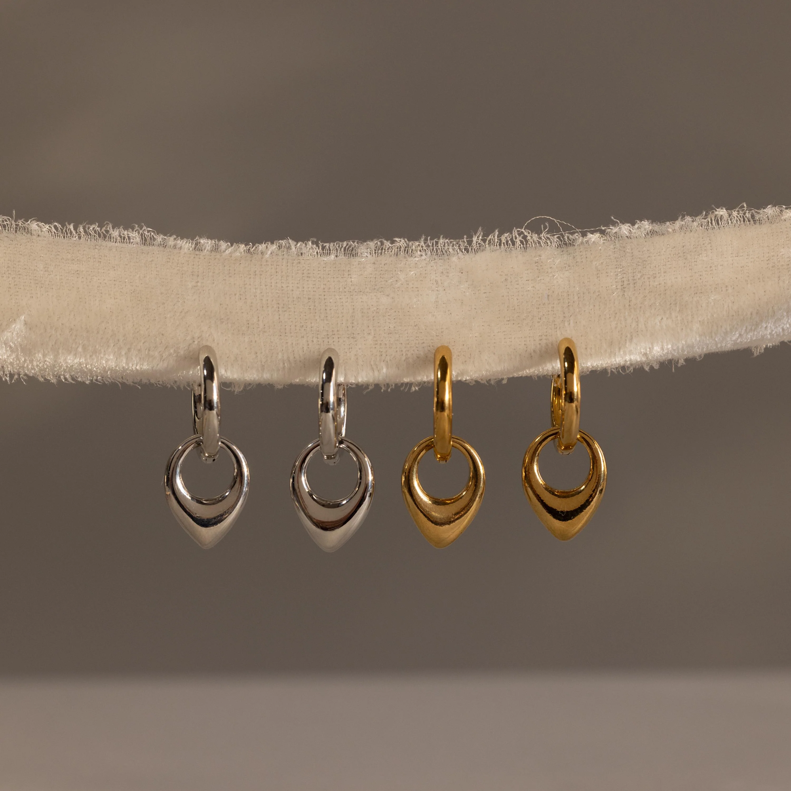 Bold Teardrop Hoops - Image 3