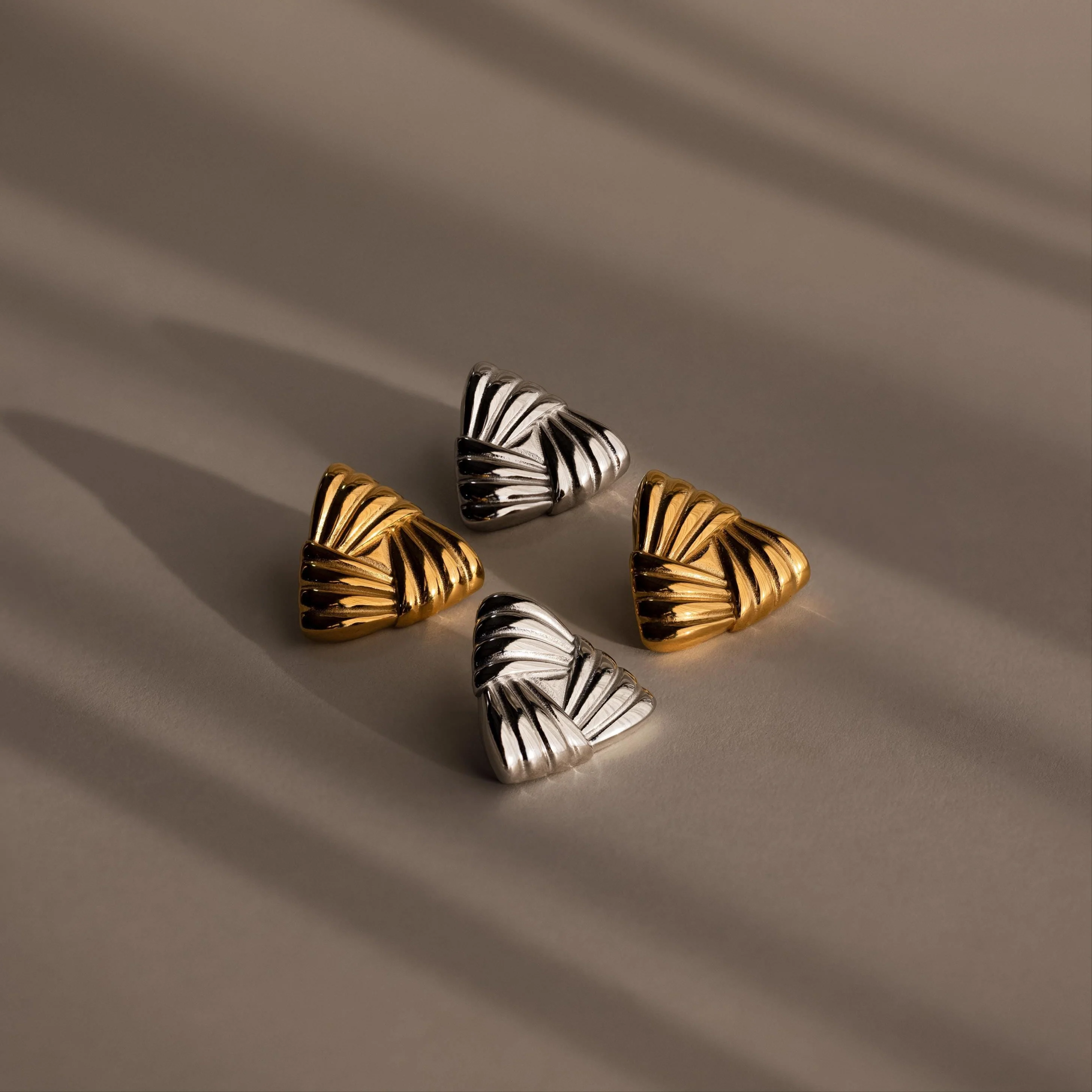 Bold Triangle Knot Studs - Image 7
