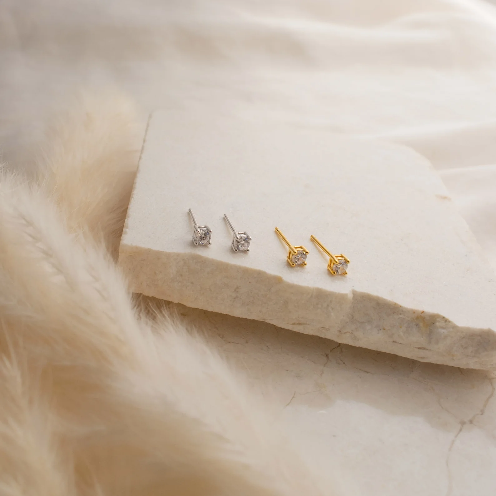 Booker Classic Diamond Studs - Image 4