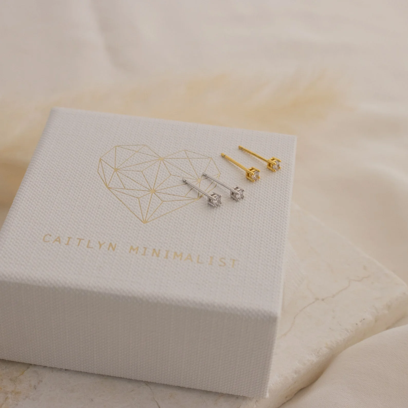 Booker Tiny Diamond Studs - Image 4