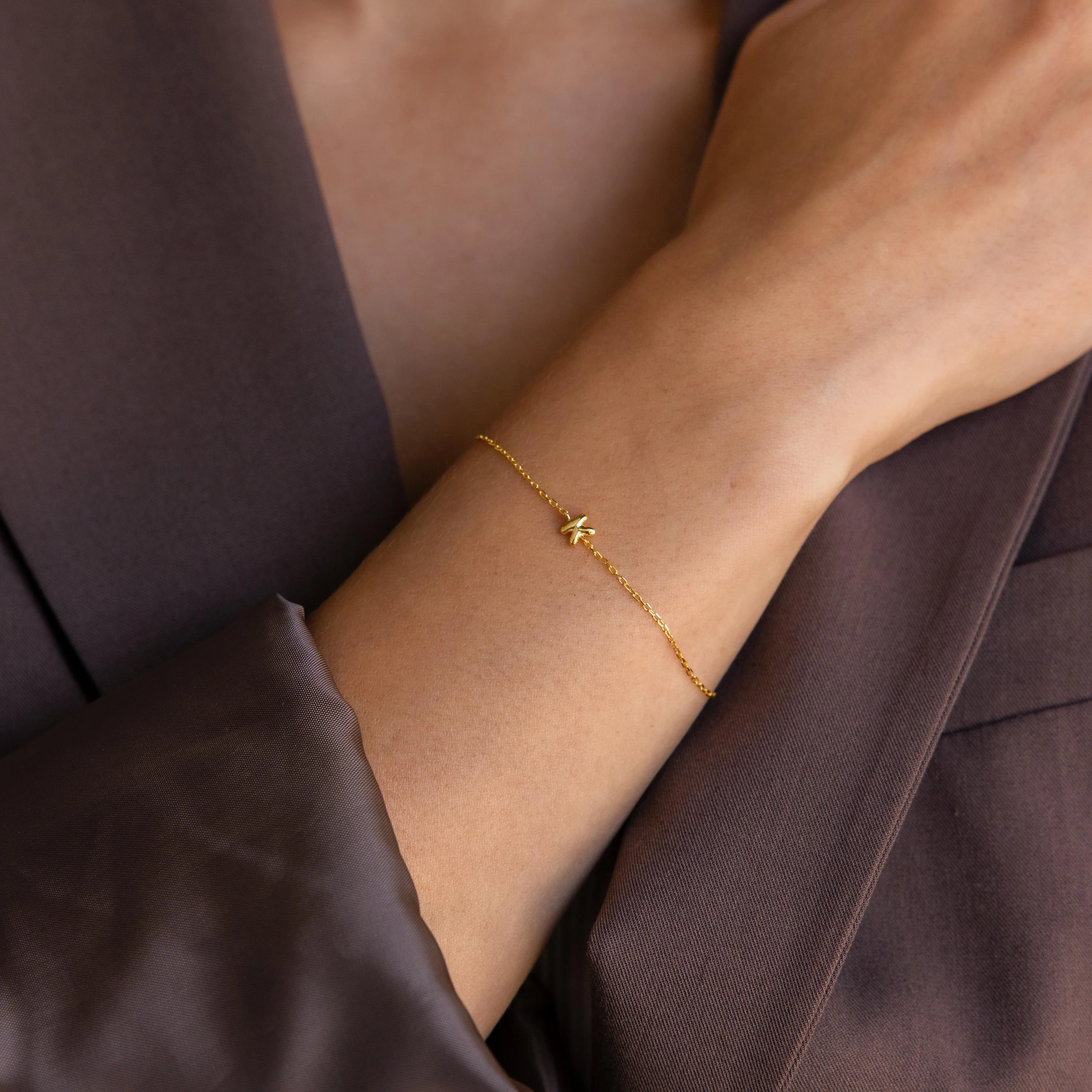 Bubble Initial Bracelet - Image 3