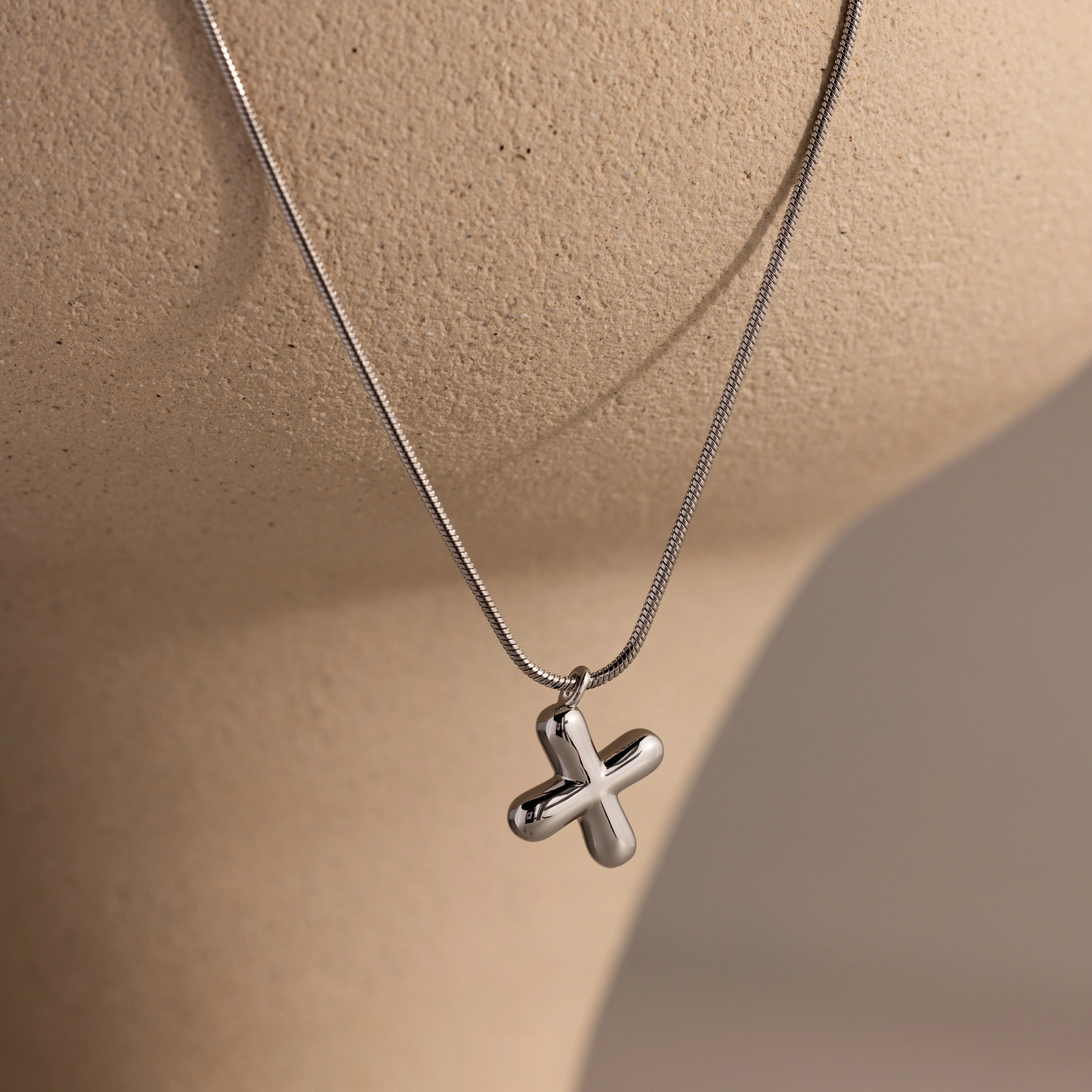 Bubble Letter Necklace in Silver - Image 18