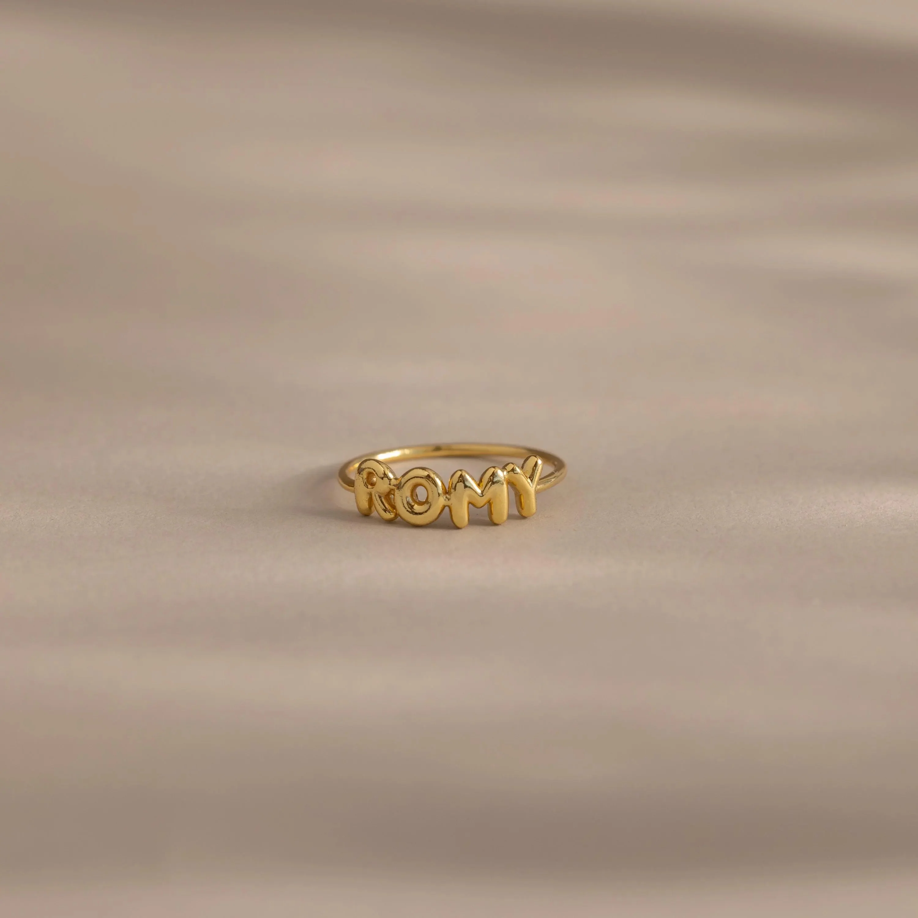 Bubble Name Ring